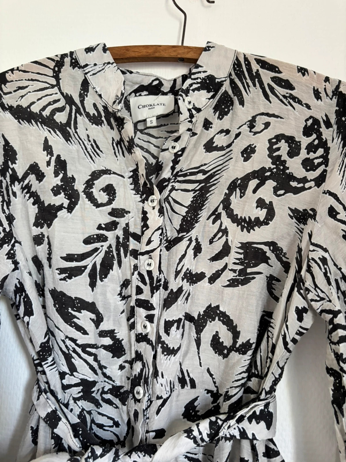 Robe imprimée ceinturée – Choklate – taille S / 36 / 8 4