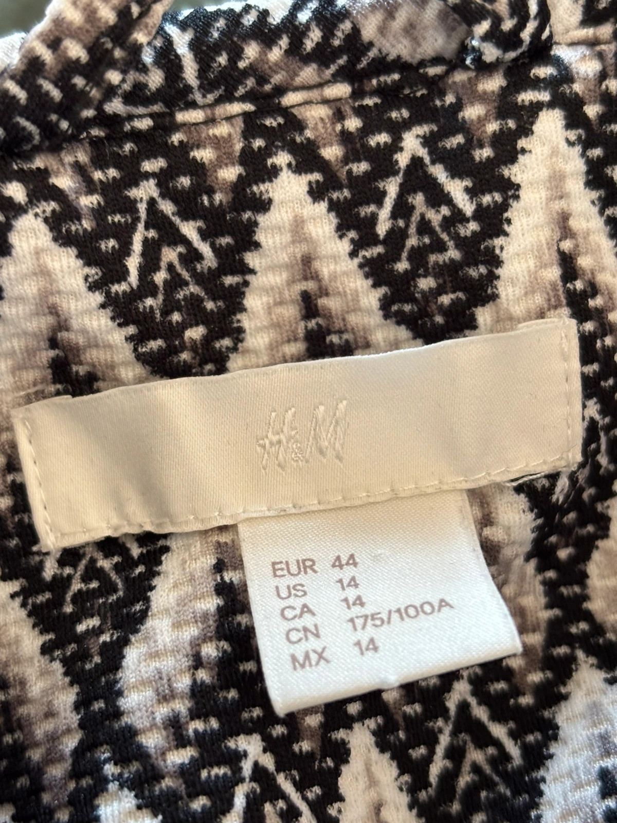 Manteau graphique élégant – H&M – taille XXL / 44 / 16 3