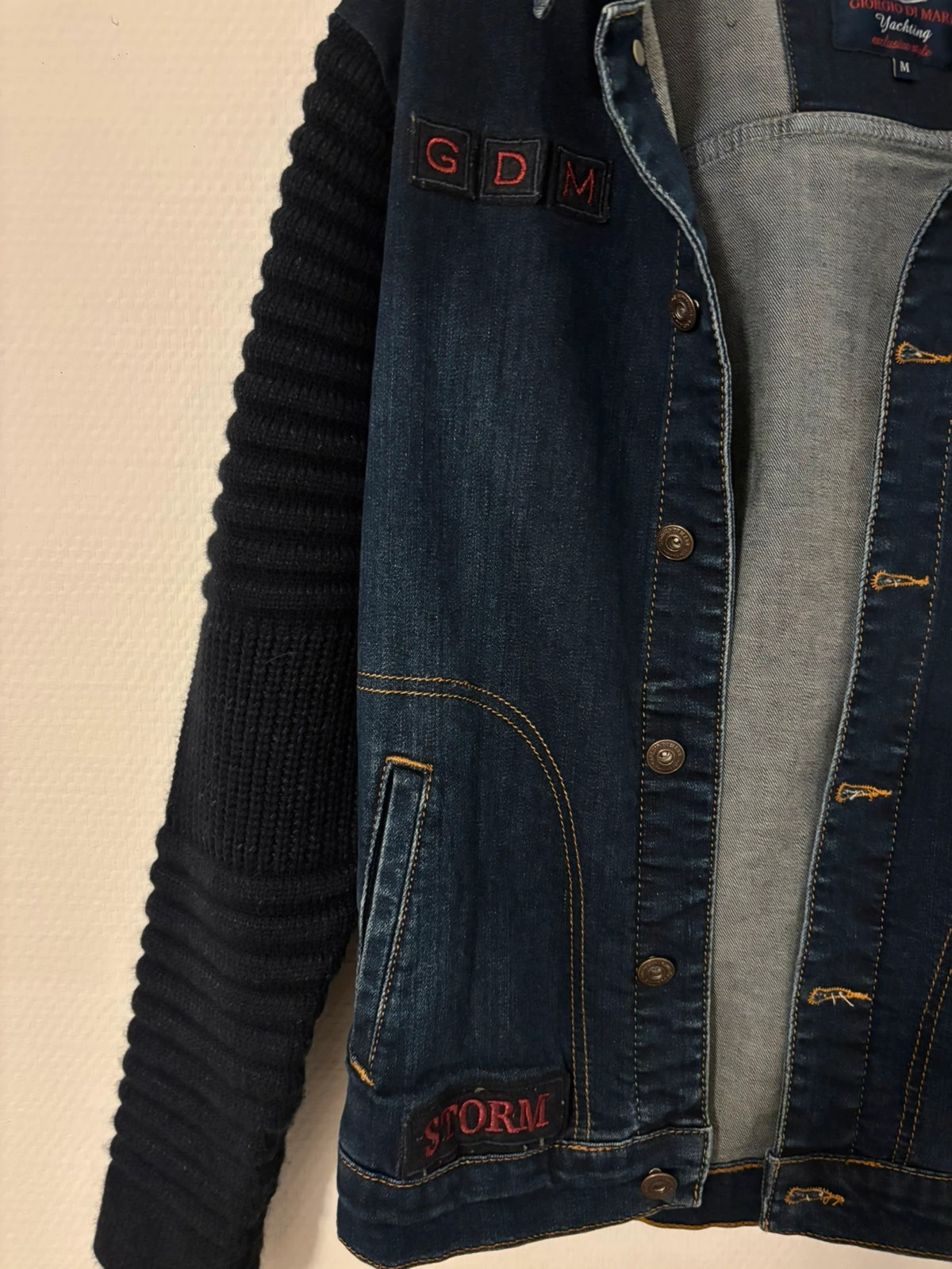 Veste hybride jean et maille – Giorgio di Mare Yachting – taille M / 38 / 10 3