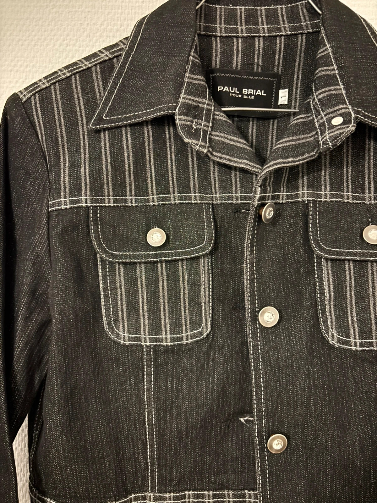 Veste courte graphique – PAUL BRIAL pour ELLE – taille S / 36 / 8 3