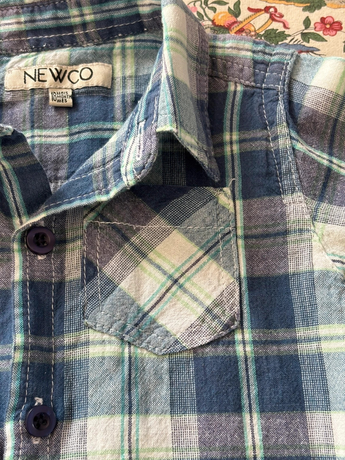 Chemise à carreaux enfant – Newco – taille 18-24 mois / 86 cm 3