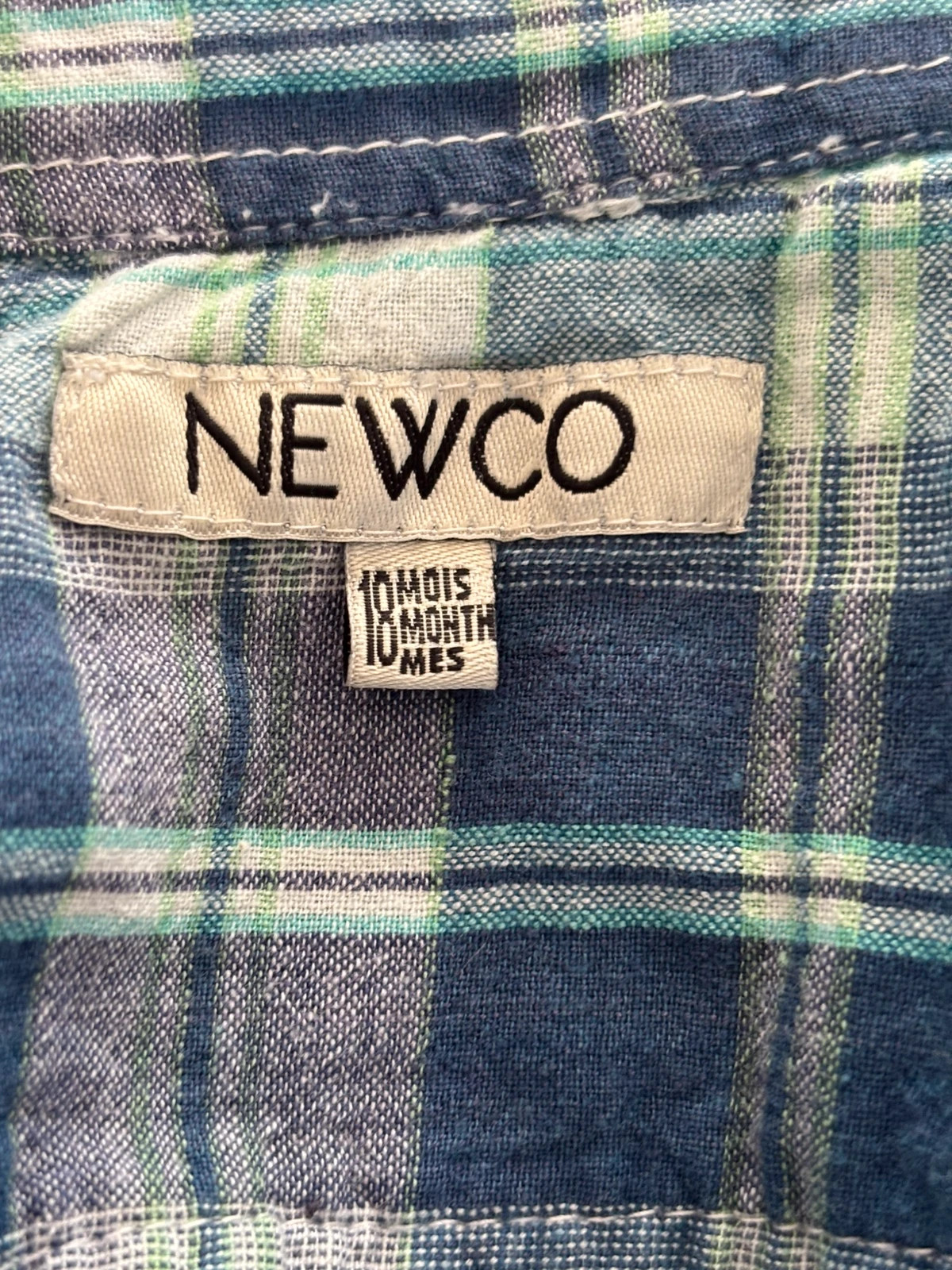 Chemise à carreaux enfant – Newco – taille 18-24 mois / 86 cm 4