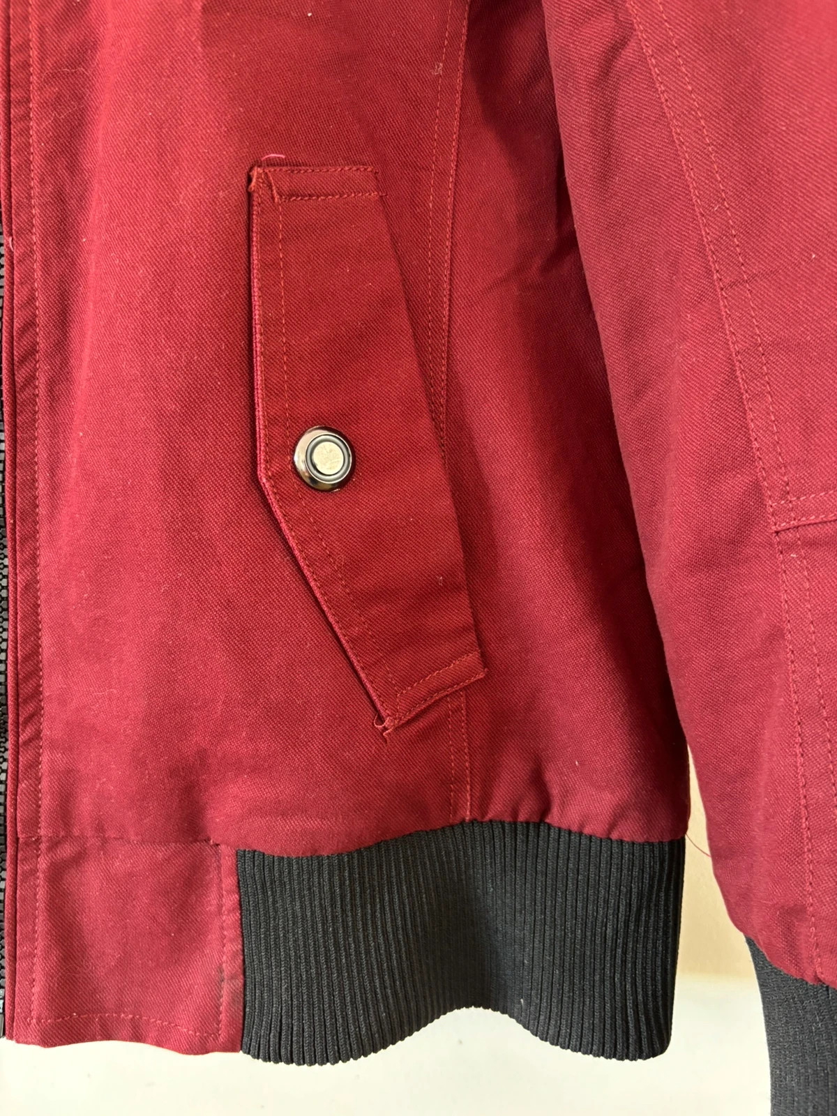 Veste bordeaux style militaire – Yi Jian Mei – taille S 3