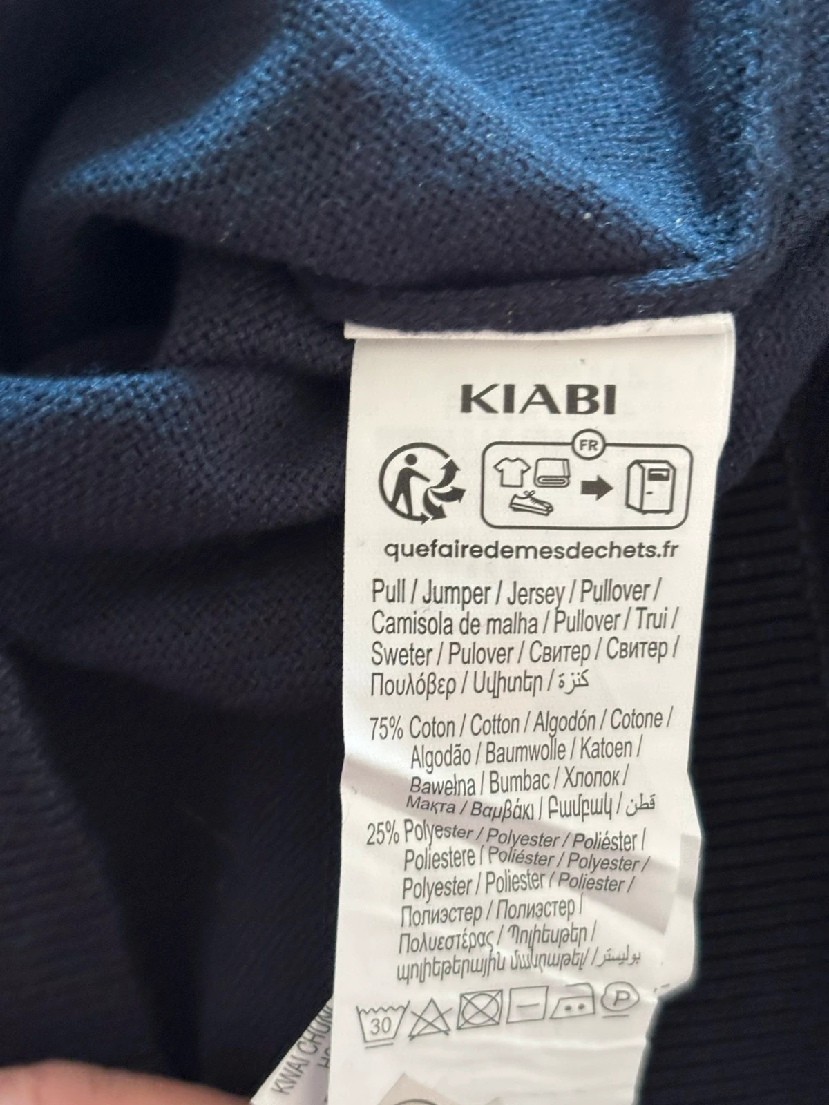 Pull maille fine col rond – Kiabi – taille M 4