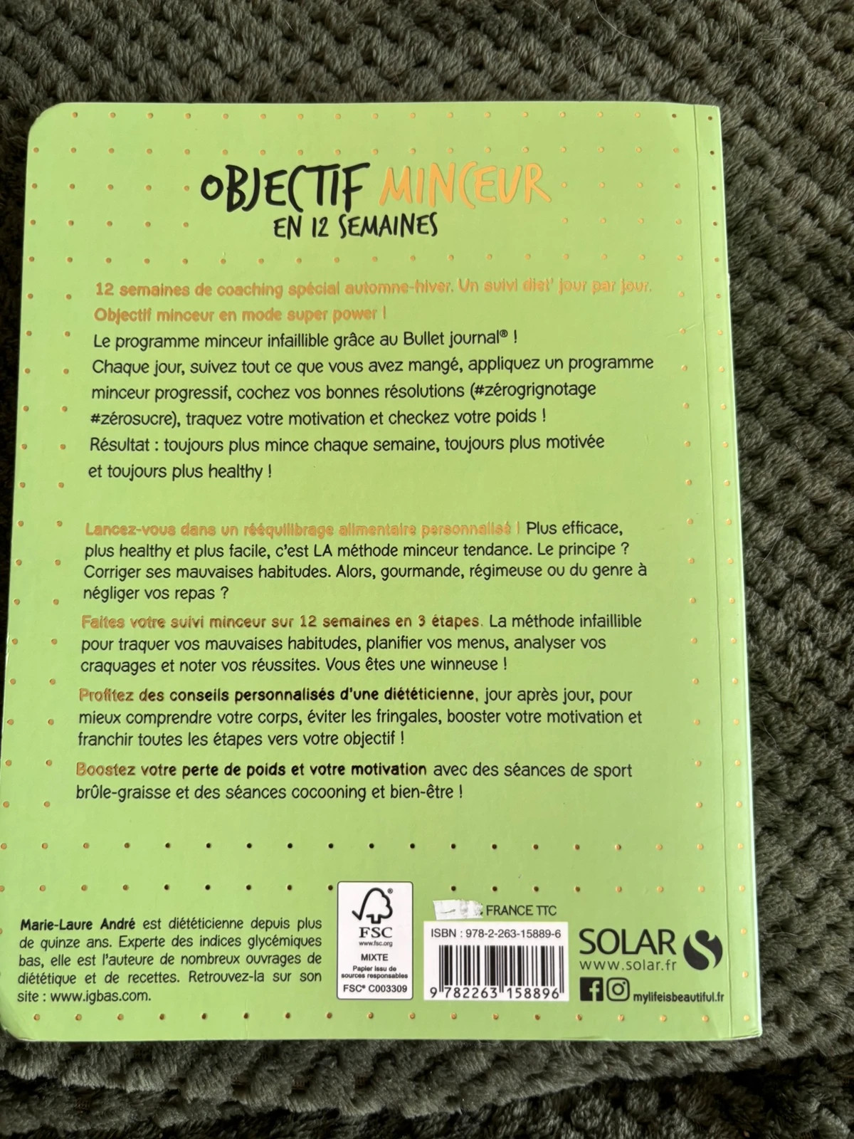 Cahier Objectif minceur 12 semaines 2