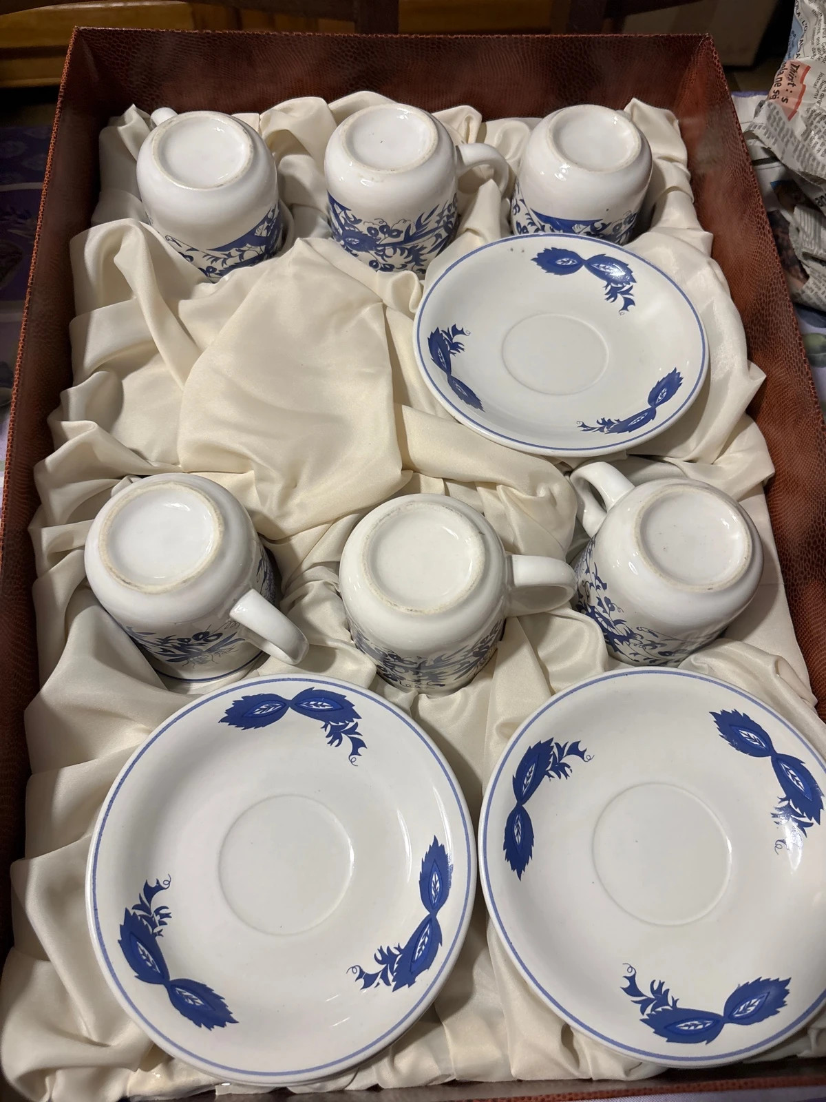 Service à café vintage bleu – wellco feinsteinzeug 3