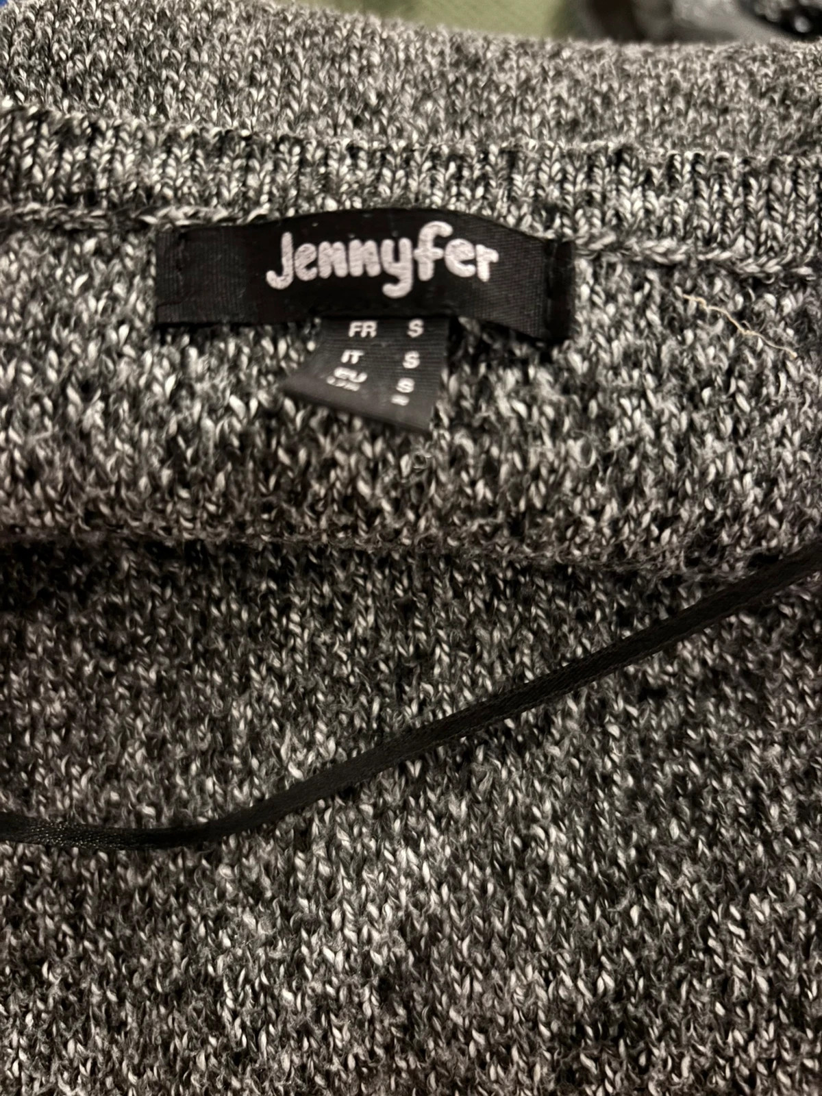 Gilet long gris à écussons – Jennyfer – taille S / 36 / 8 5