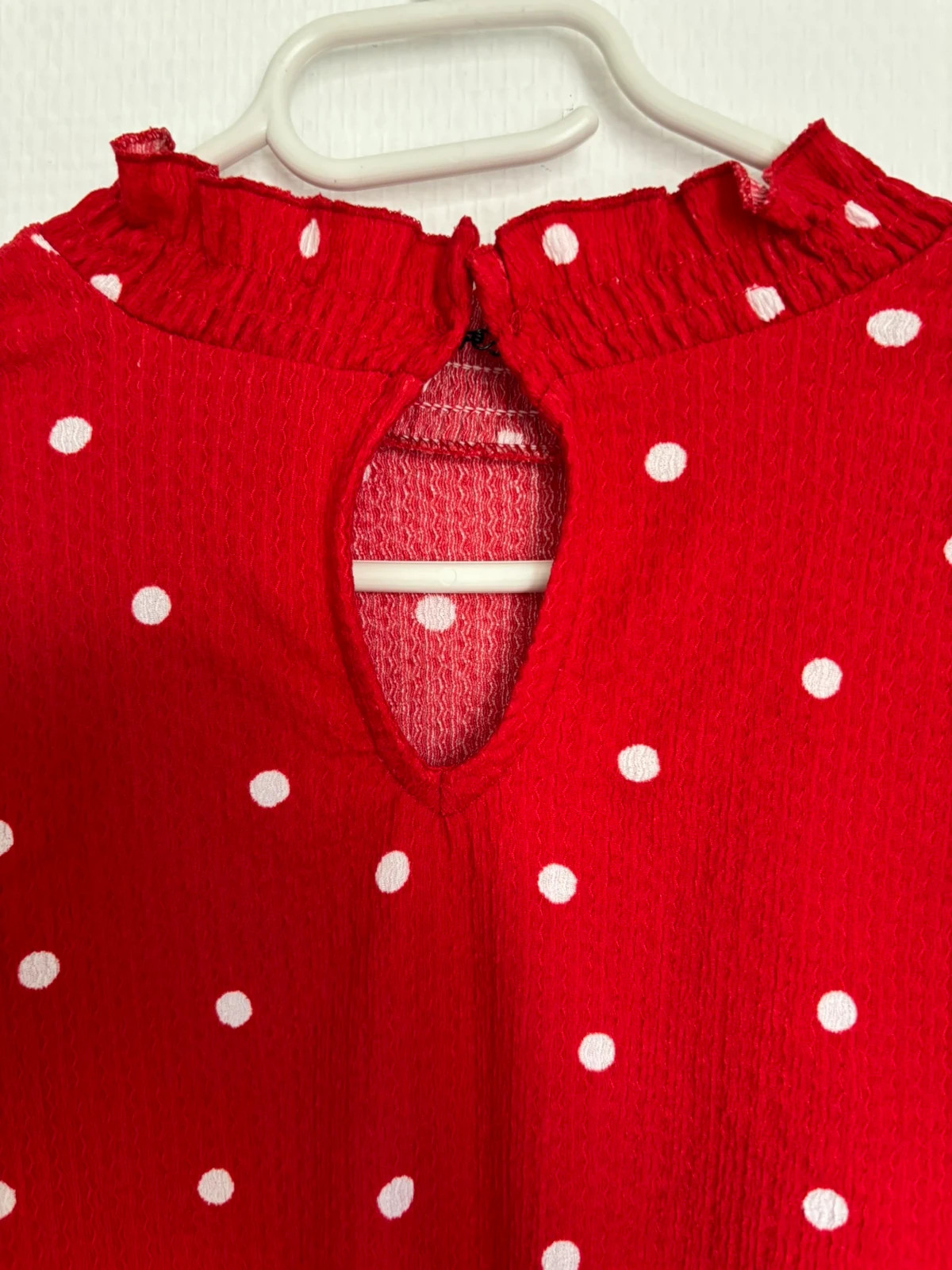 Blouse rouge à pois – Naf Naf – taille M / 38 / 10 2