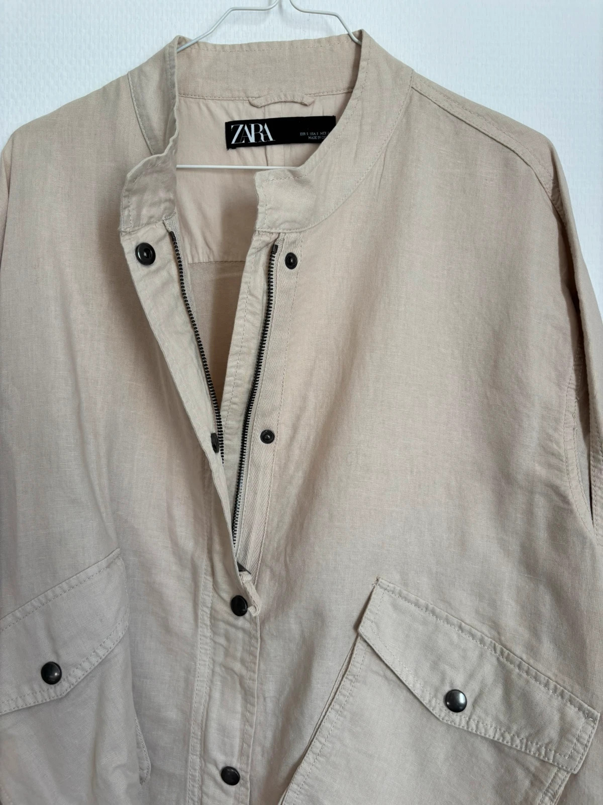 Veste légère beige style saharienne – Zara – taille S / 36 / 8 2