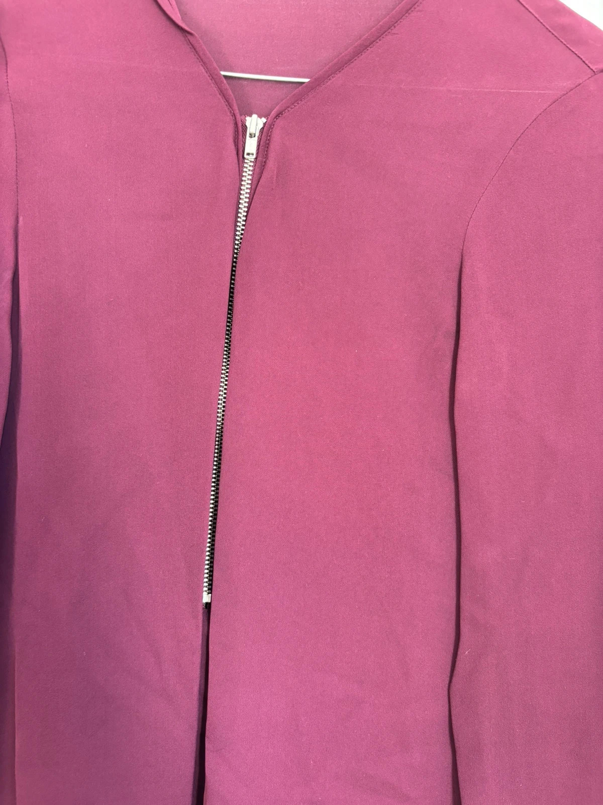 Blouse bordeaux zippée – The Kooples – taille M / 38 / 10 3