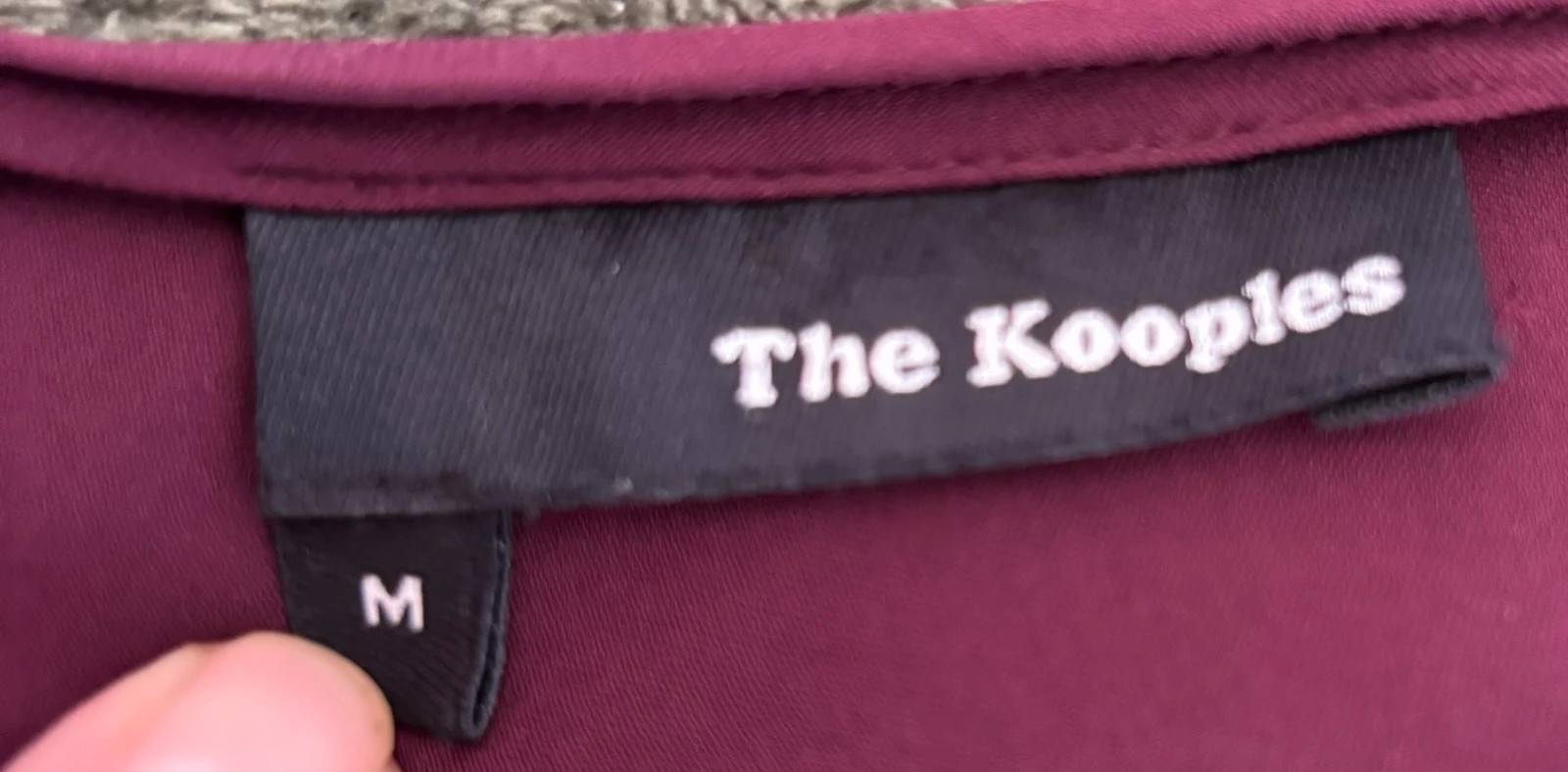 Blouse bordeaux zippée – The Kooples – taille M / 38 / 10 4