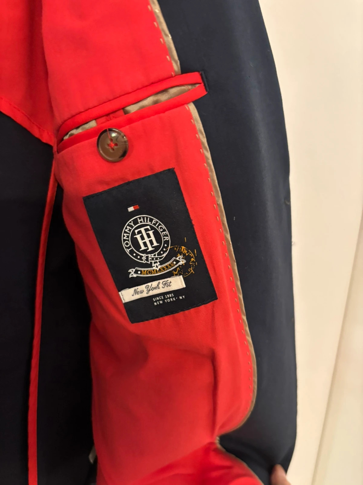 Blazer bleu marine coupe cintrée – Tommy Hilfiger – taille S / 36 / 8 5