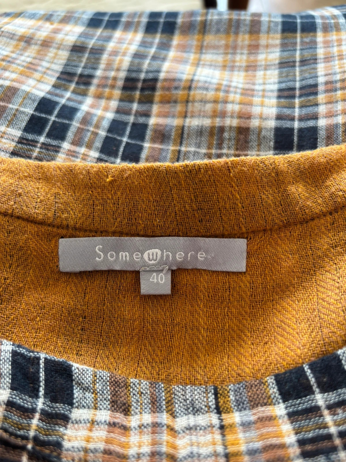 Blouse à carreaux automne – somewhere – taille L / 40 / 12 5