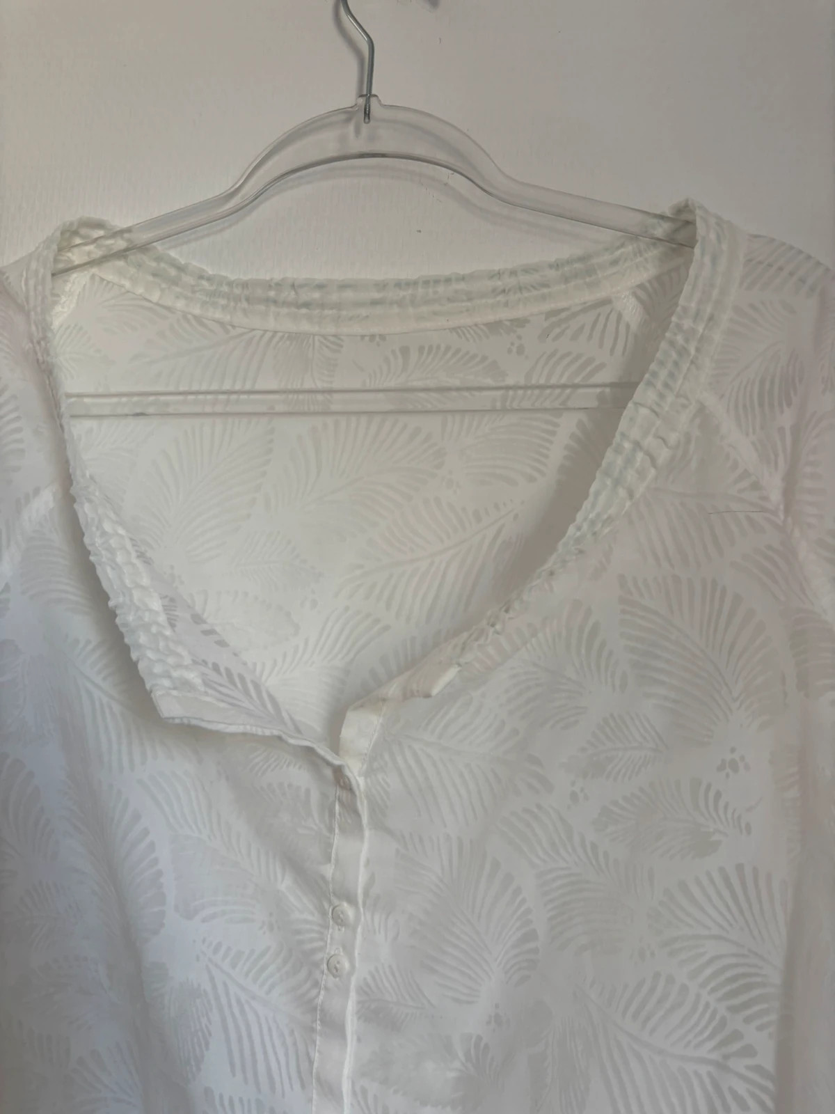 Blouse blanche imprimée – Miss Captain – taille M / 38 / 10 3