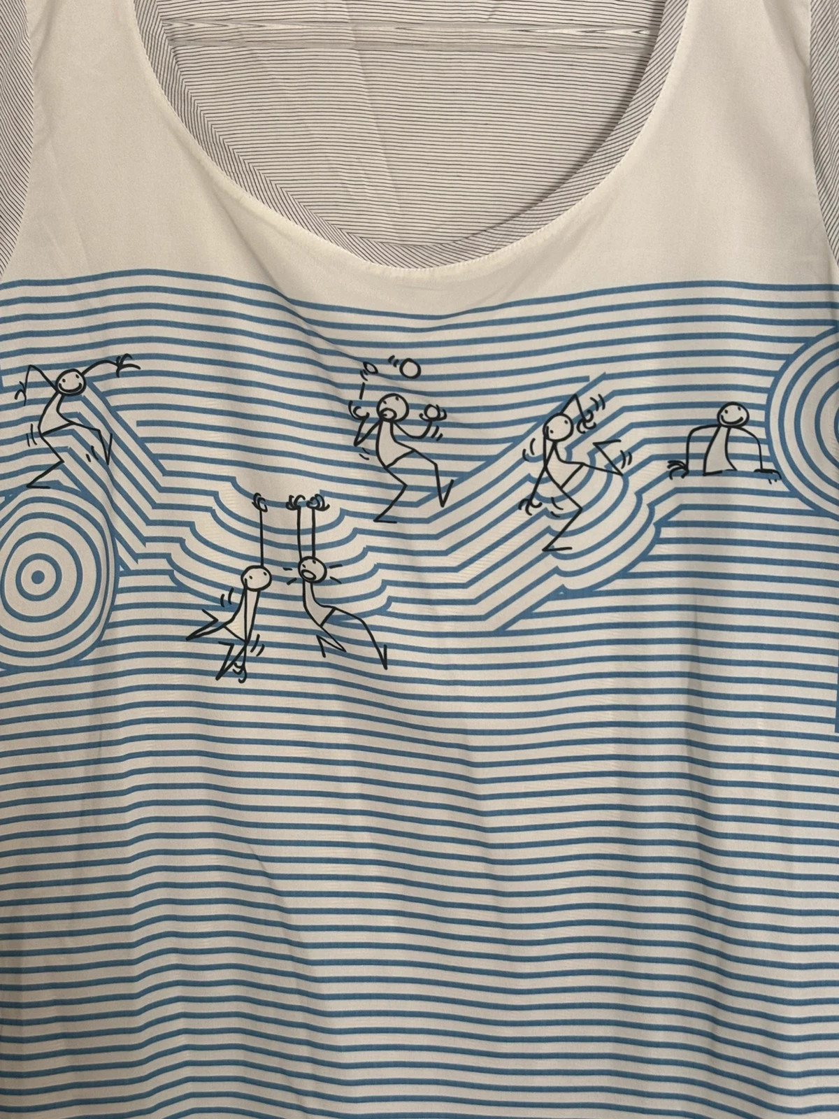 T-shirt rayé imprimé original – Made In Sens – taille M / 38 / 10 2