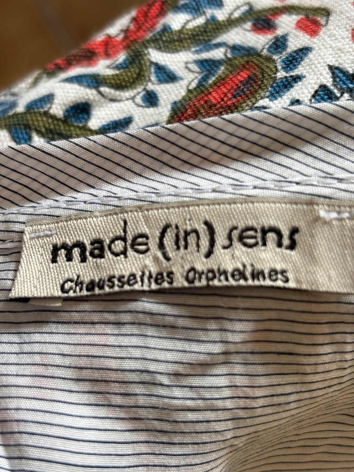T-shirt rayé imprimé original – Made In Sens – taille M / 38 / 10 4