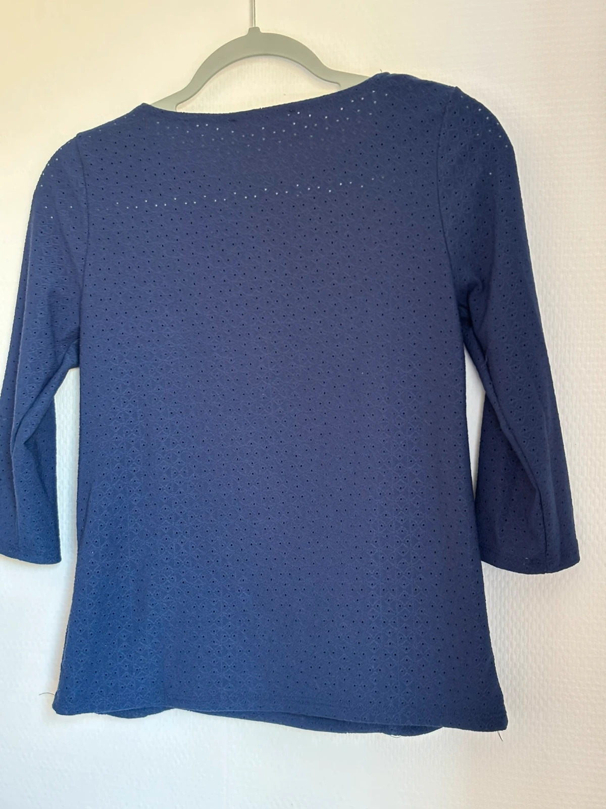 Haut à volants manches 3/4 – Camaïeu – taille XS / 34 / 6 2