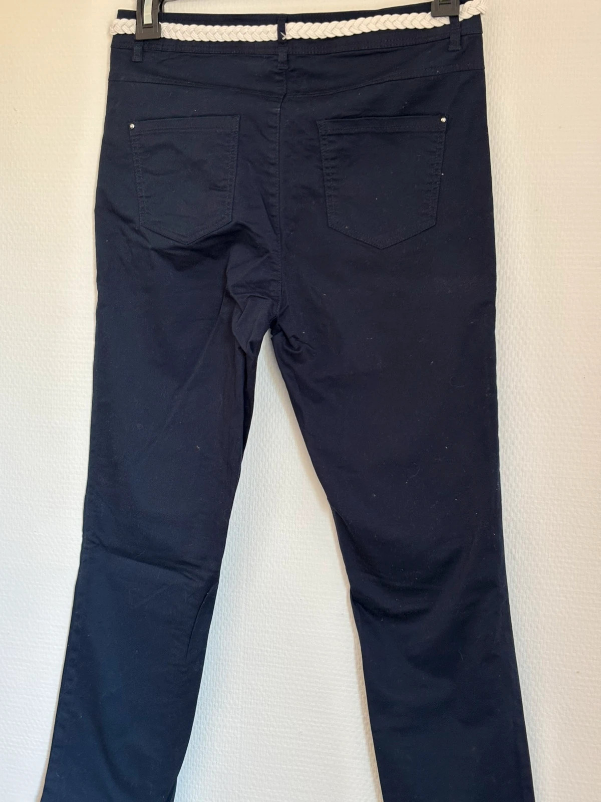 Pantalon chino bleu marine – Solitaire – taille M / 38 / 10 2