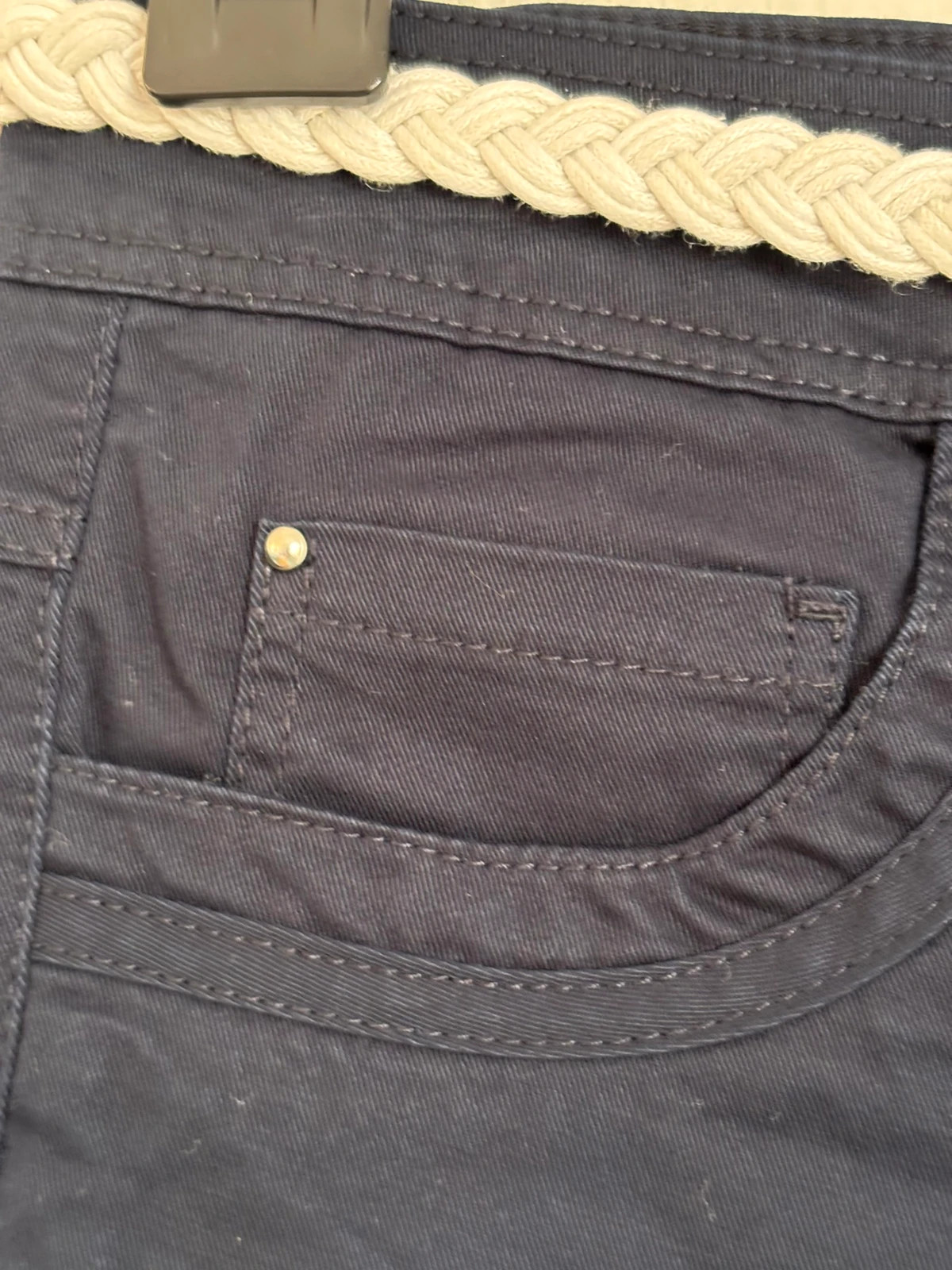 Pantalon chino bleu marine – Solitaire – taille M / 38 / 10 3