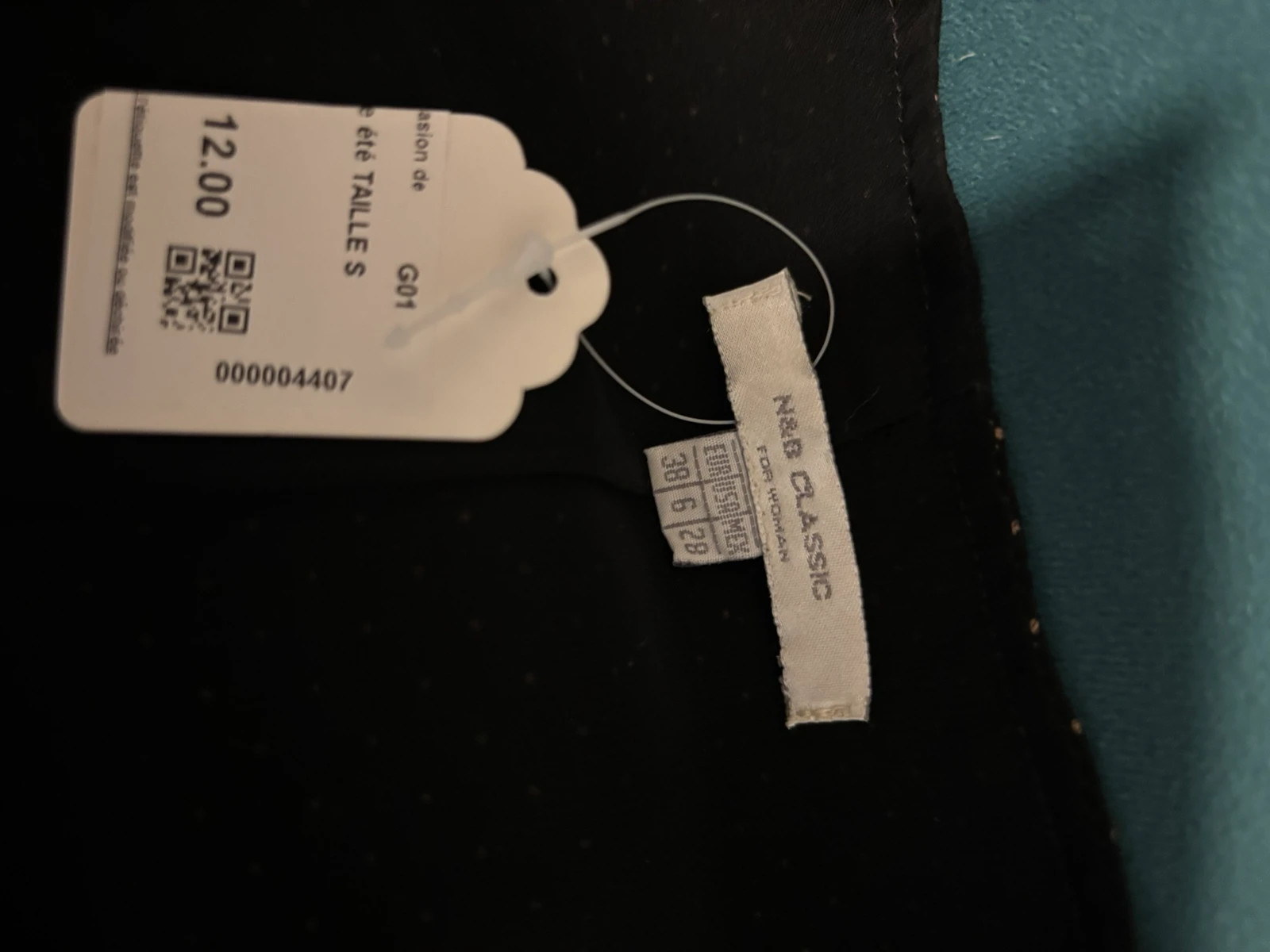 Robe Naf Naf noire à pois – N&B CLASSIC – taille S / 36 / 8 5