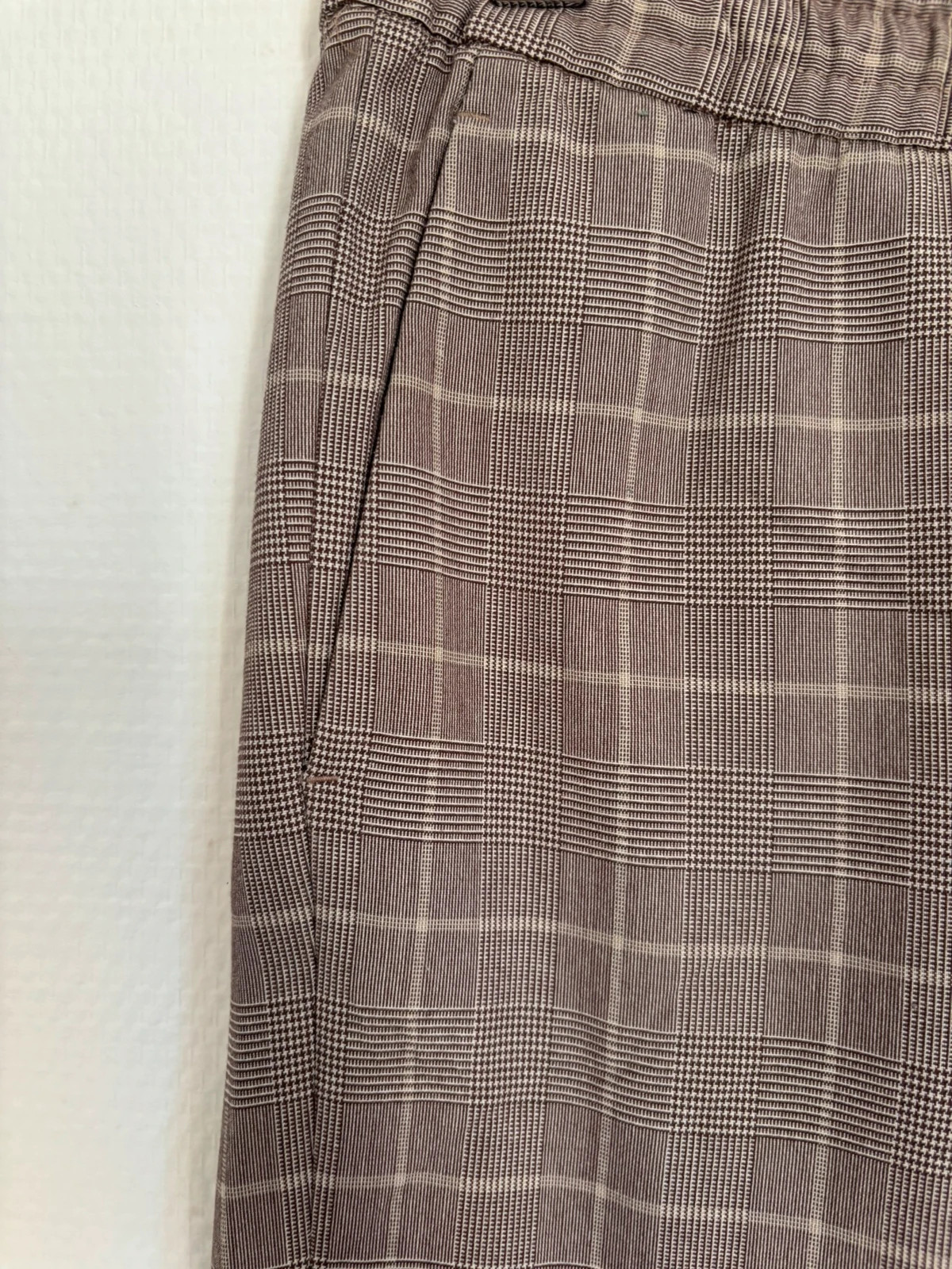 Pantalon carreaux H&M slim fit taille haute XS – H&M – taille XS / 34 / 6 4