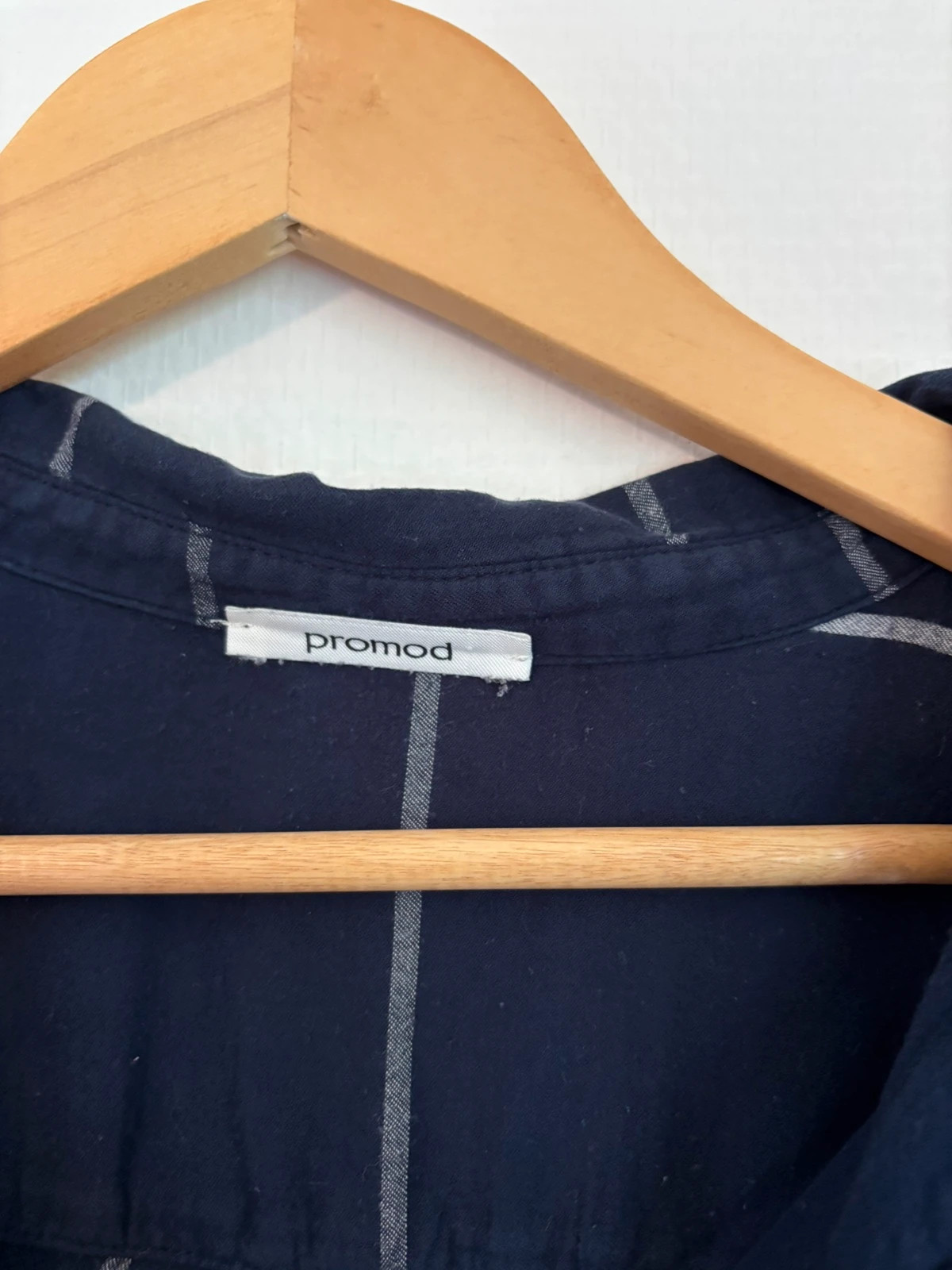 Chemise fluide à carreaux bleu – Promod – taille S / 36 / 8 3