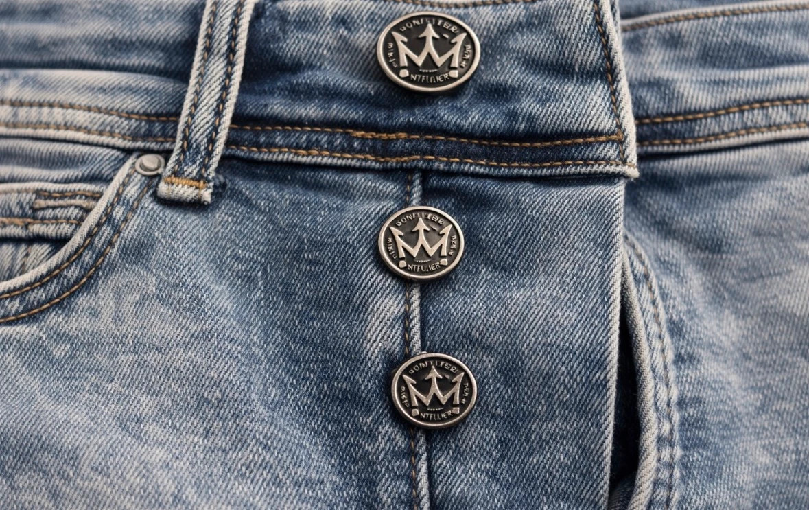 Jean bleu délavé slim Montfleuri Paris stretch style tendance – montfleuri – taille M 3