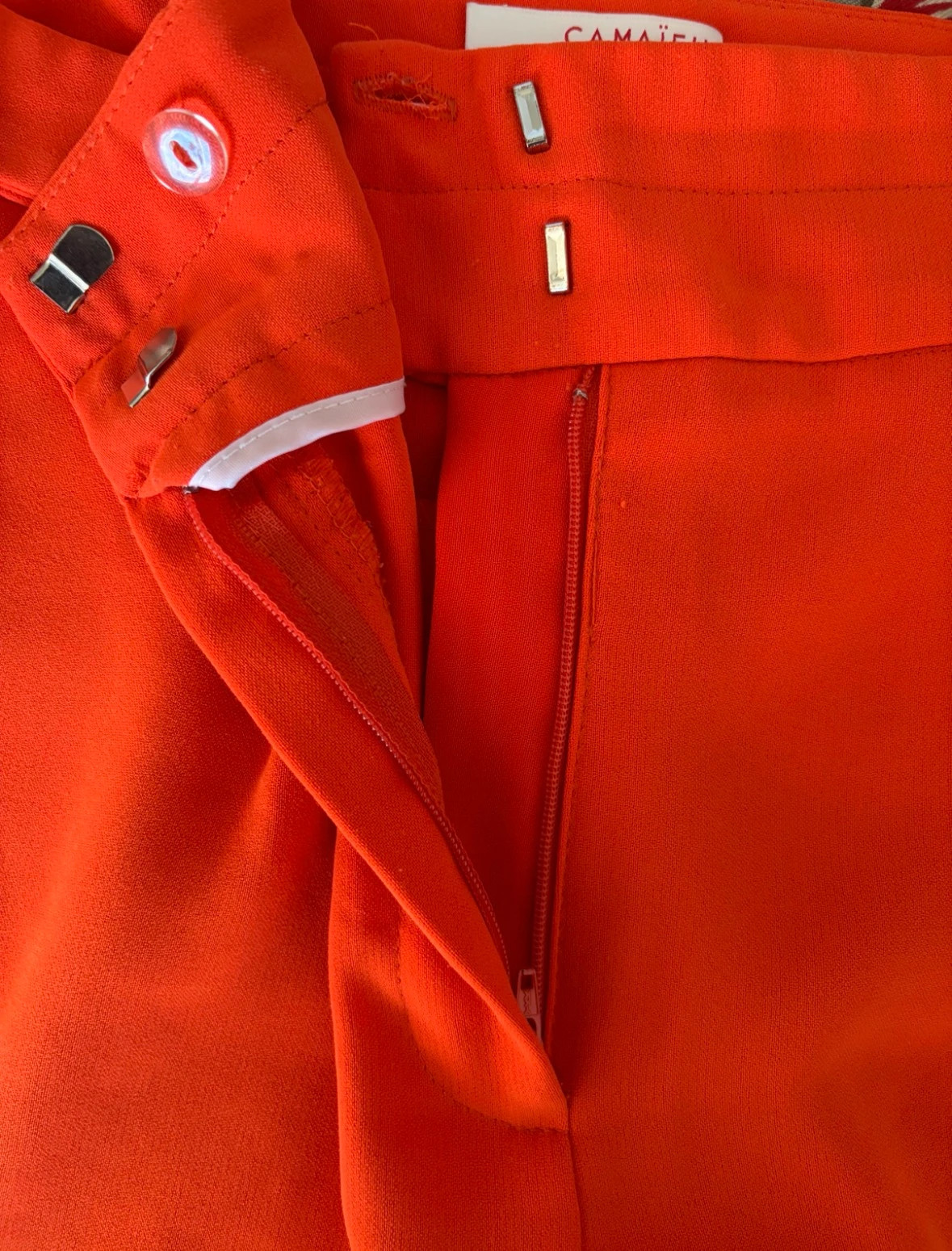 Pantalon rouge fluide taille haute élégant – Camaïeu – taille S / 36 / 8 4