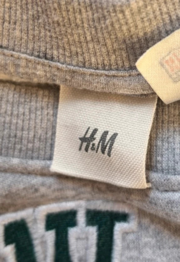 Sweat H&M NFL gris logo brodé style US sport – H&M – taille M 5