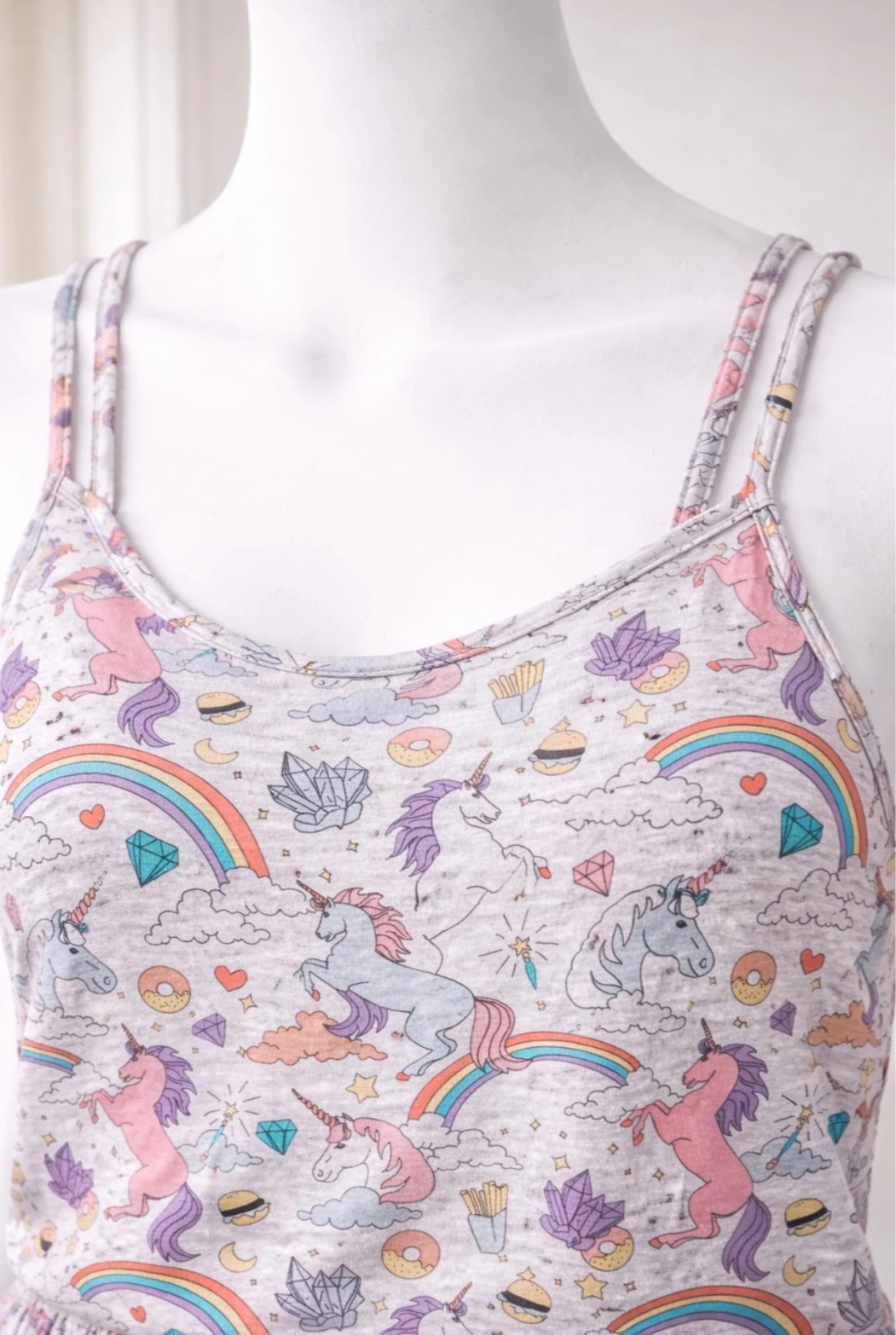 Combishort / Pyjama licornes pastel – Undiz – taille L / 40 / 12 4