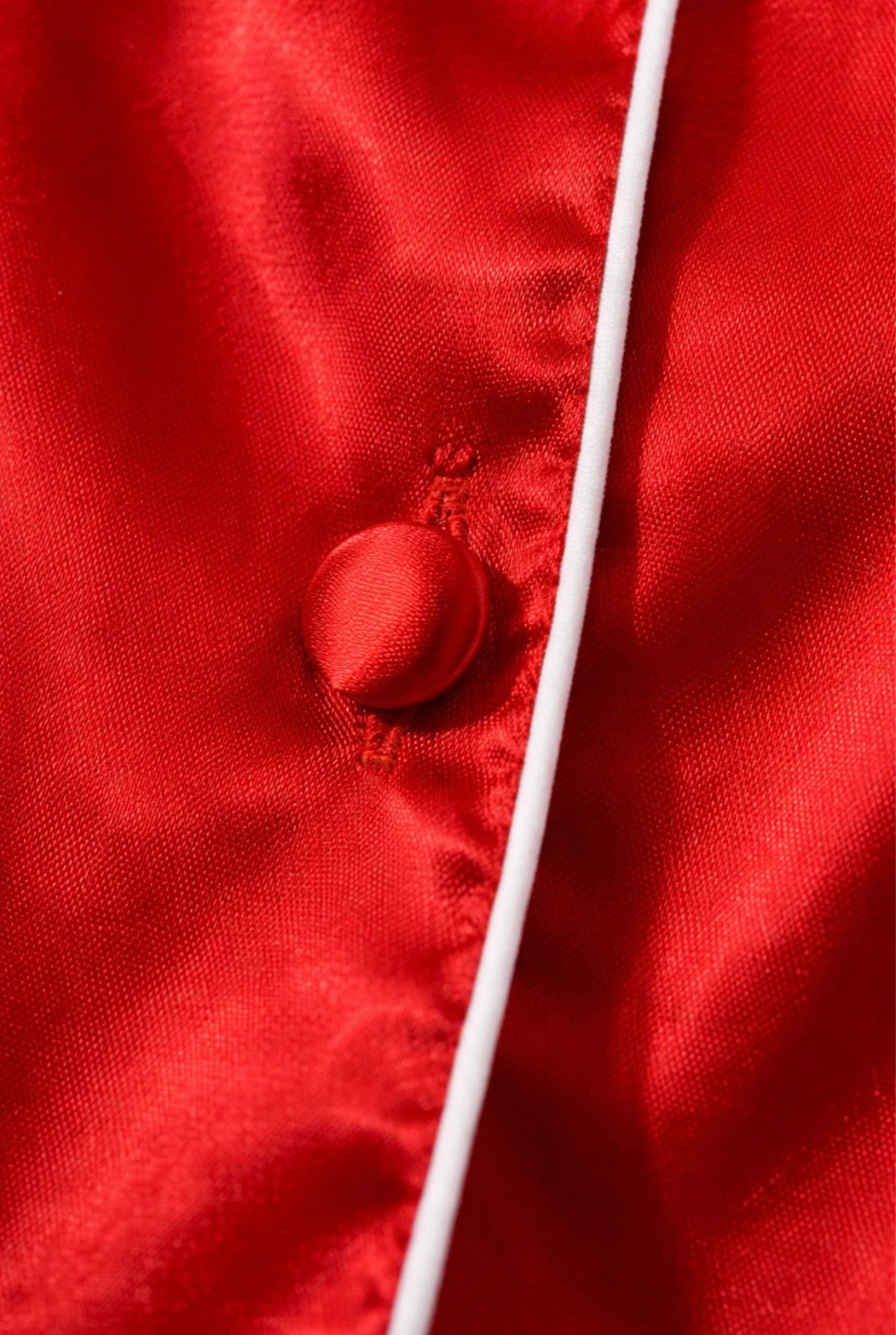Haut de pyjama satin rouge,Élégant & confortable – H&M – taille M / 38 / 10 5