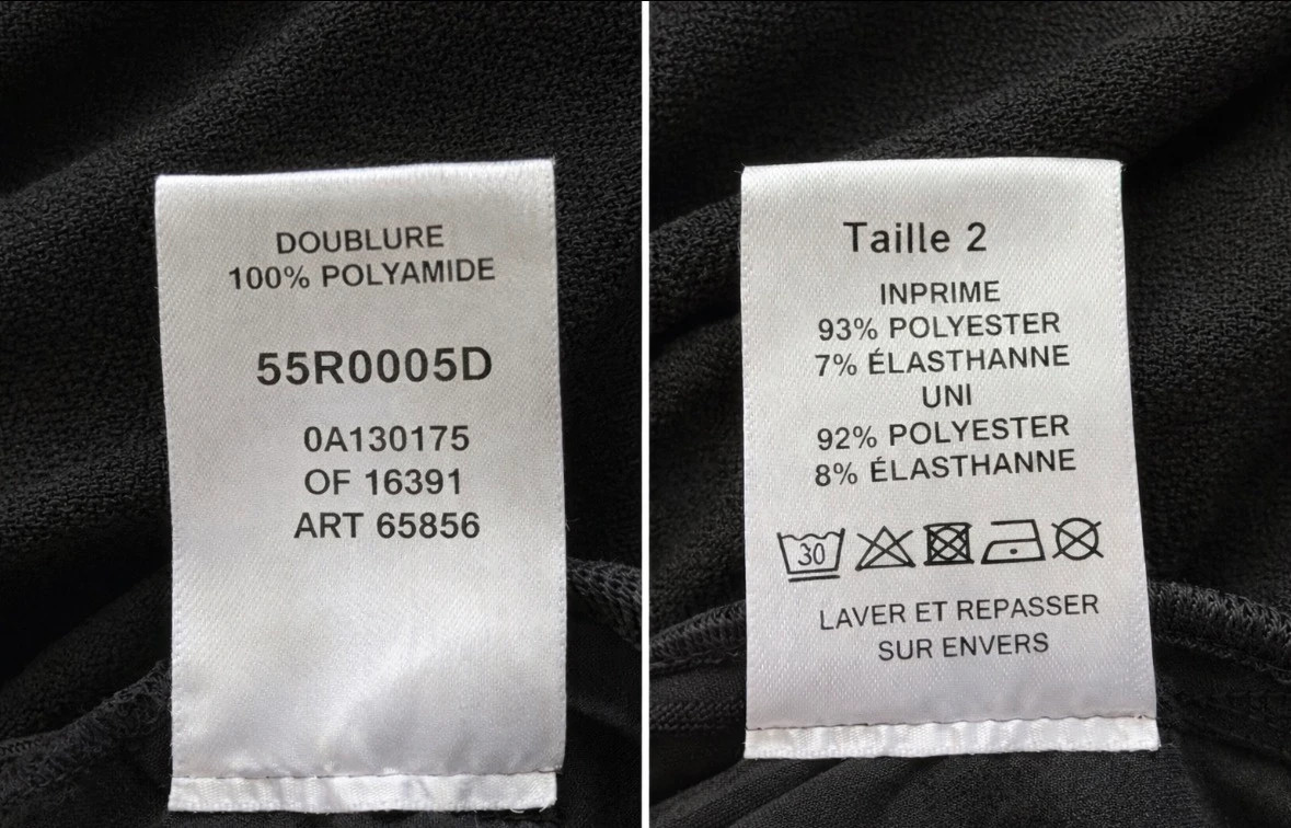 Robe Christine Laure noir & rose – Taille 38/M – Élégante – Christine Laure – taille M / 38 / 10 3