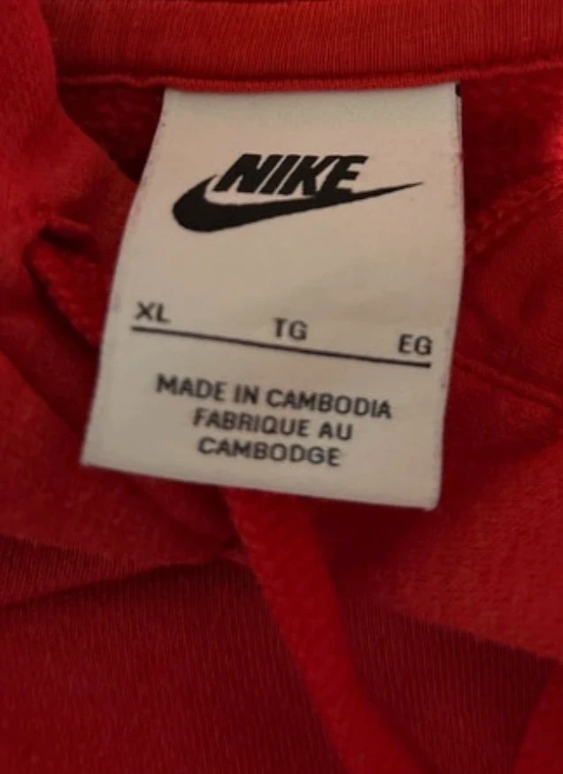Sweat à capuche Nike rouge Hawks Football – XL – Nike – taille XL 4
