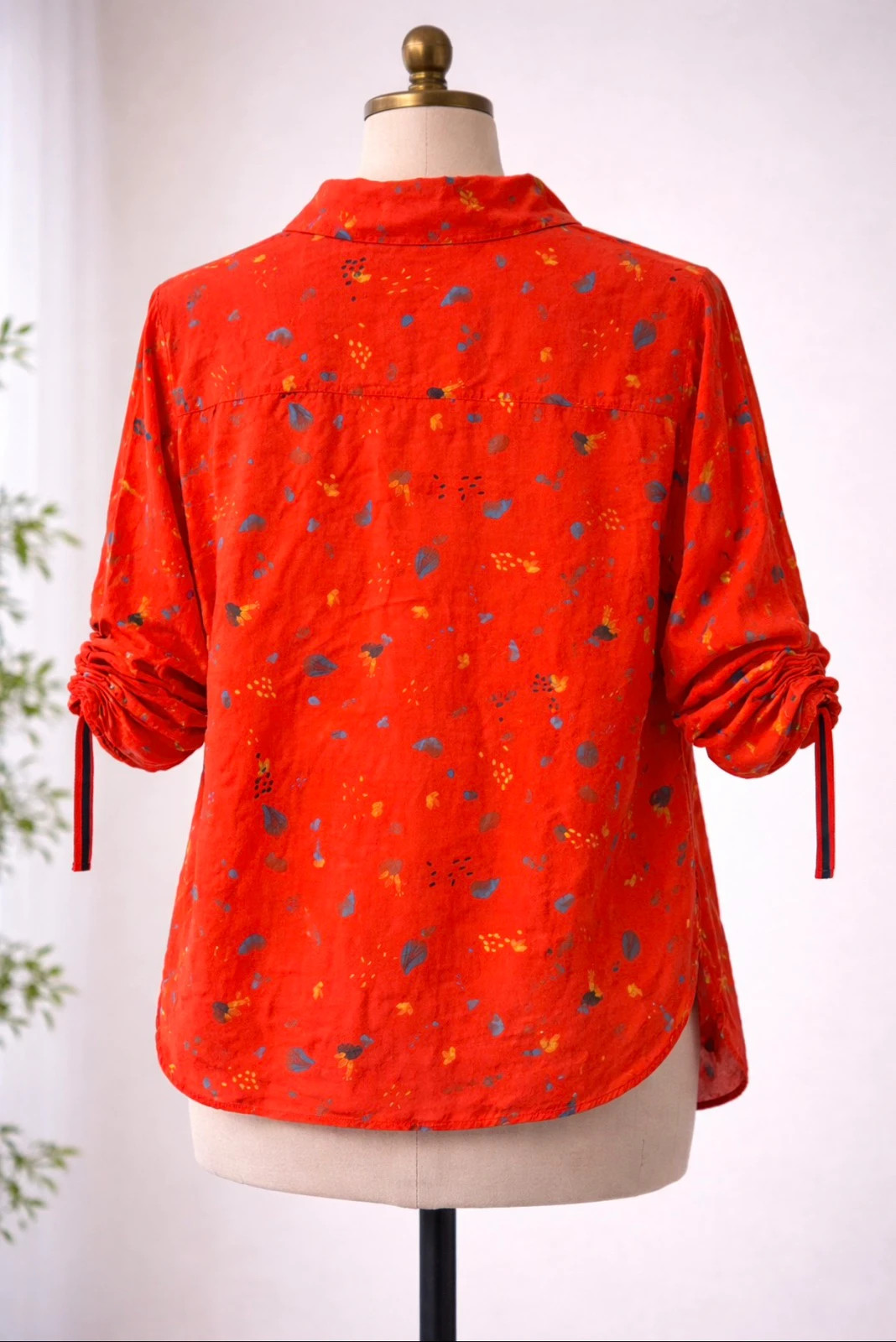 Chemisier rouge imprimé Mise au Green – fluide & élégant – Mise Au Green – taille M / 38 / 10 2