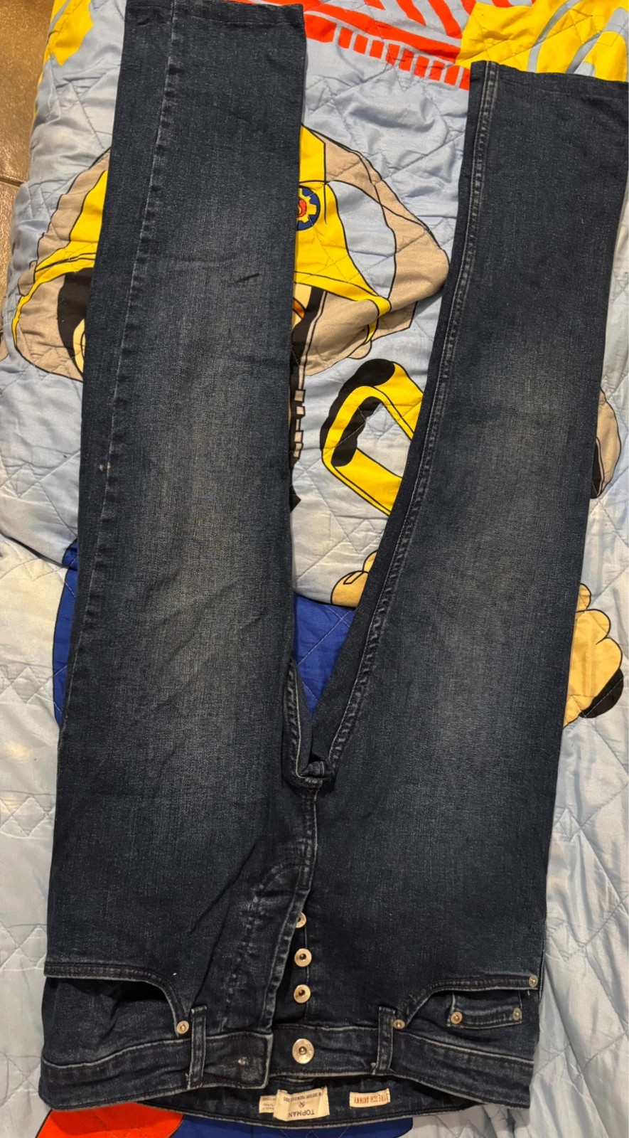 Jean Topman Skinny Stretch – W30 / FR 40 – Bleu foncé – Topman – taille Autre 2