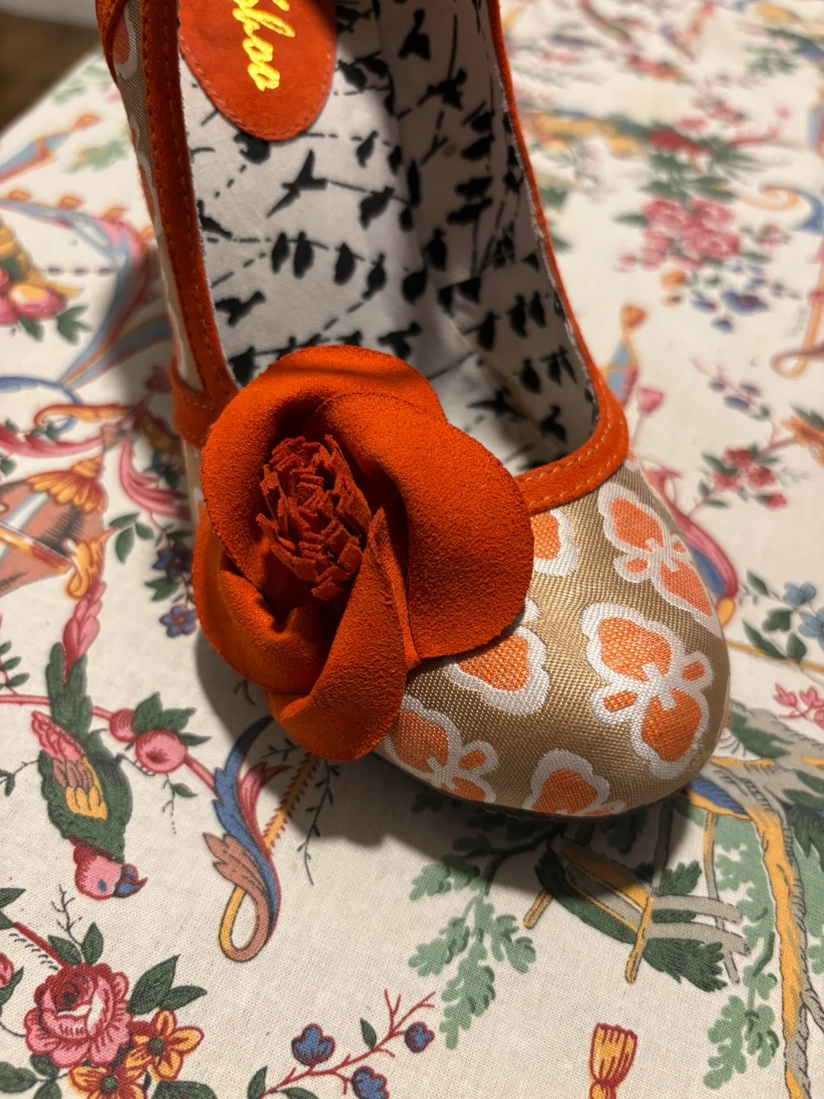 Escarpins rétro à fleur – Ruby Shoo – taille 36 5