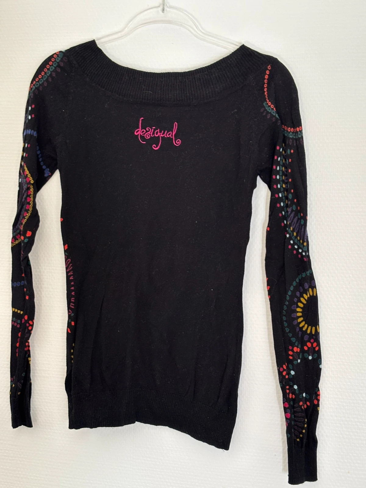 Pull maille imprimé multicolore – Desigual – taille S / 36 / 8 2