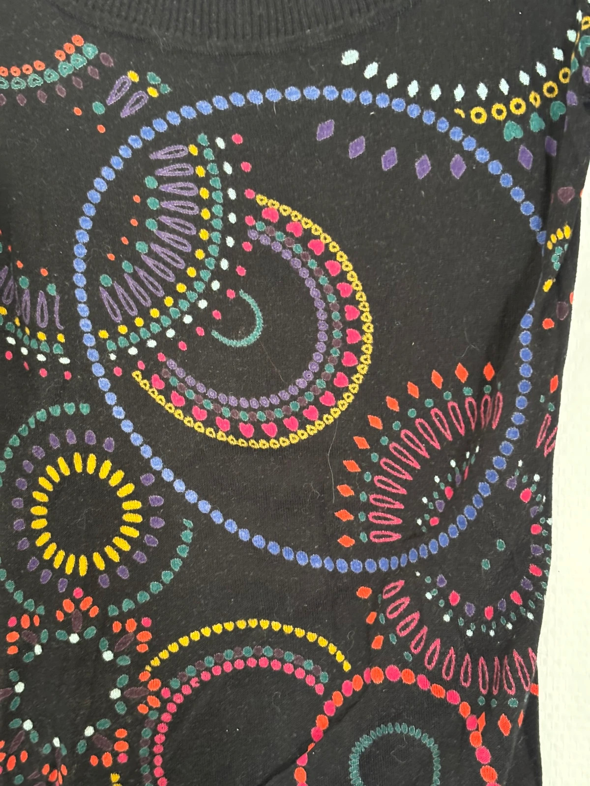 Pull maille imprimé multicolore – Desigual – taille S / 36 / 8 4