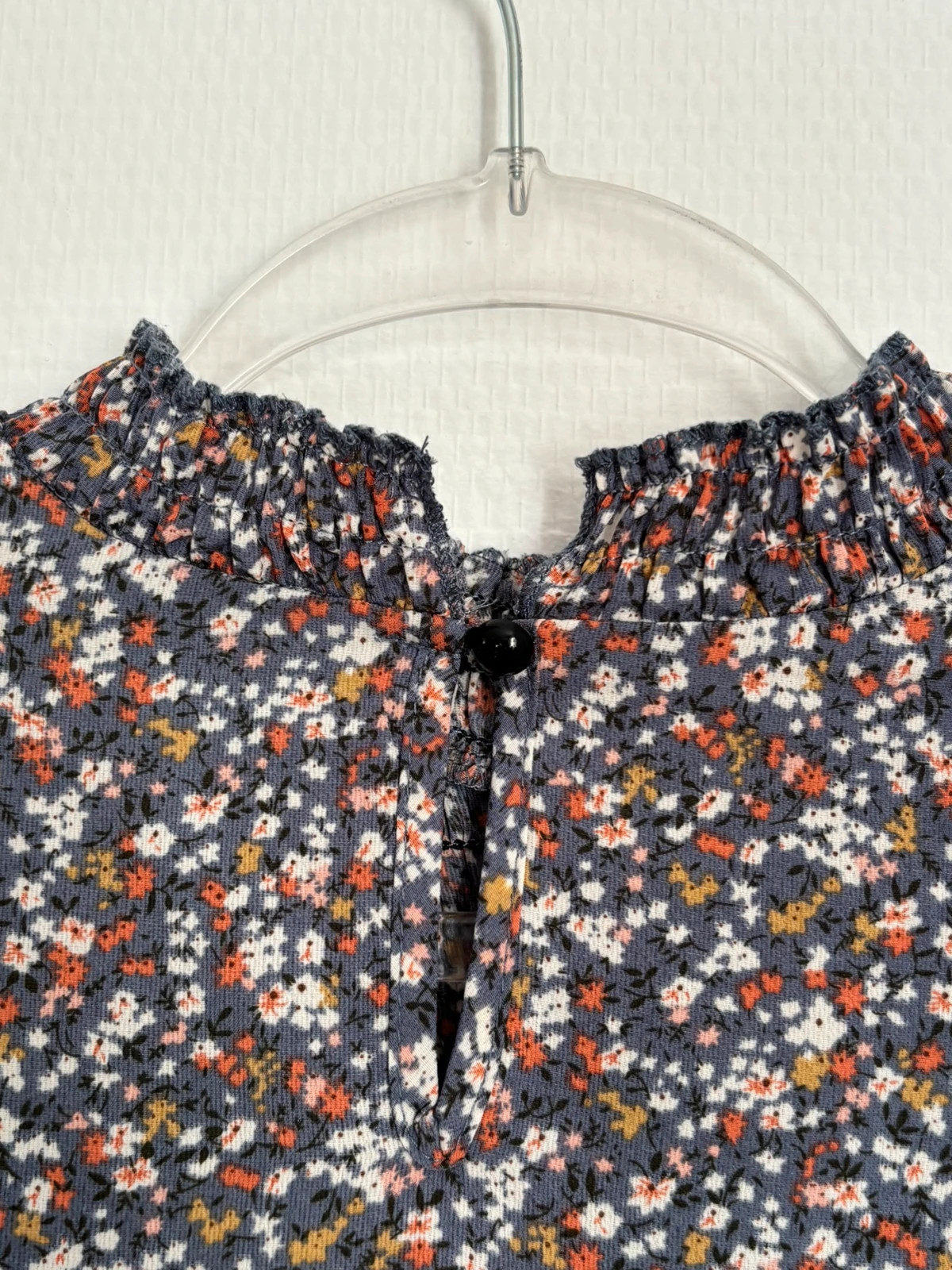 Blouse fleurie romantique à col montant – Shein – taille XL / 42 / 14 4