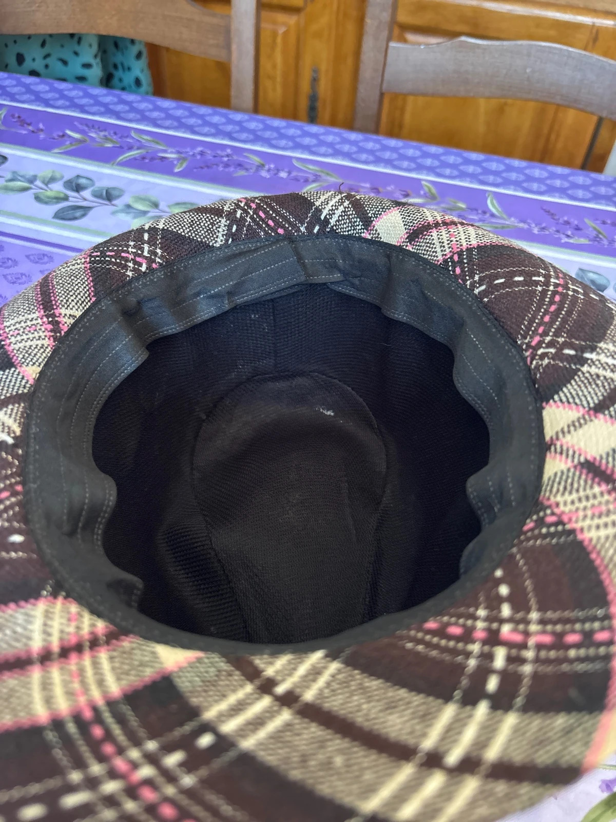 Chapeau Fedora à carreaux – taille 58 4