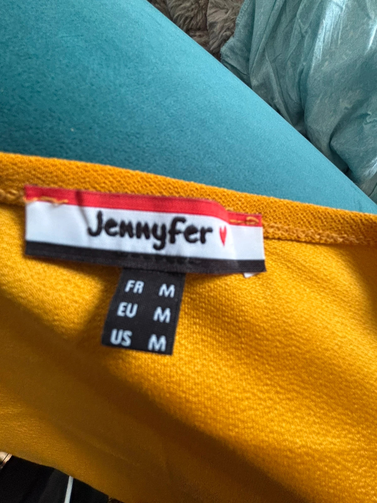 Débardeur satiné ocre à dentelle noire – Jennyfer – taille M / 38 / 10 4