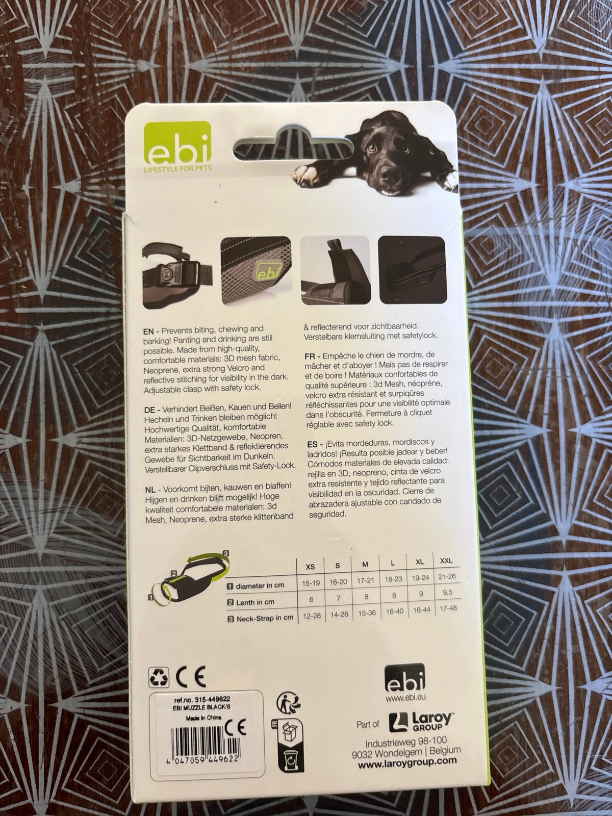 Muselière – elbi – taille S 2