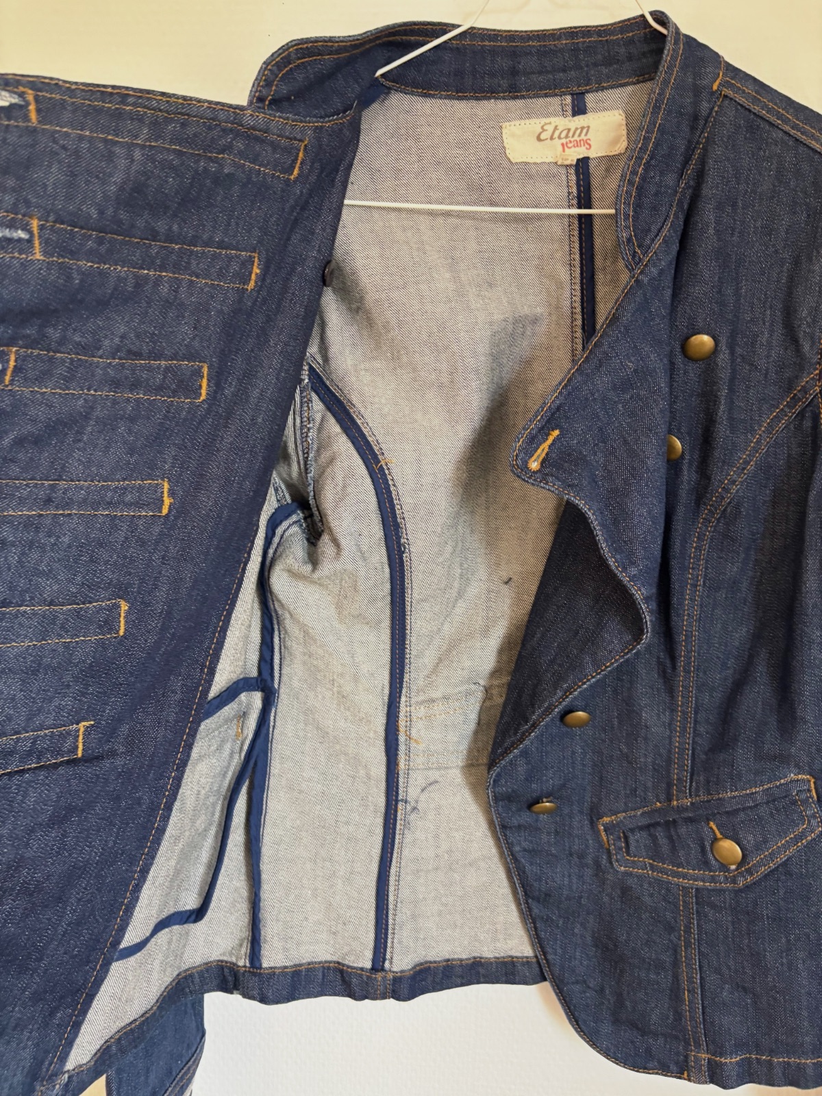 Veste en jean style officier – Etam – taille M 7