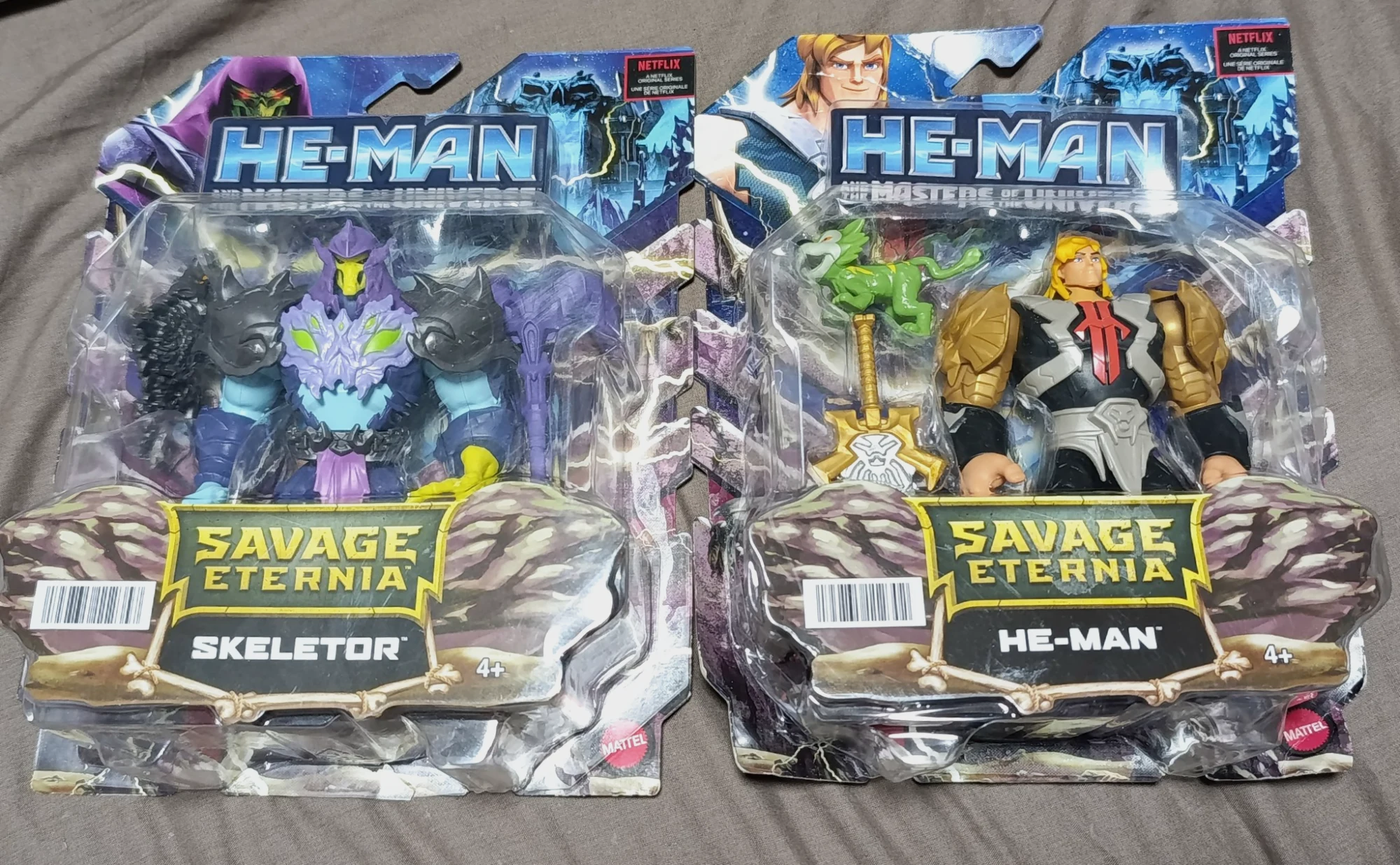 Conjunto 2 figuras articuladas He-Man Mattel