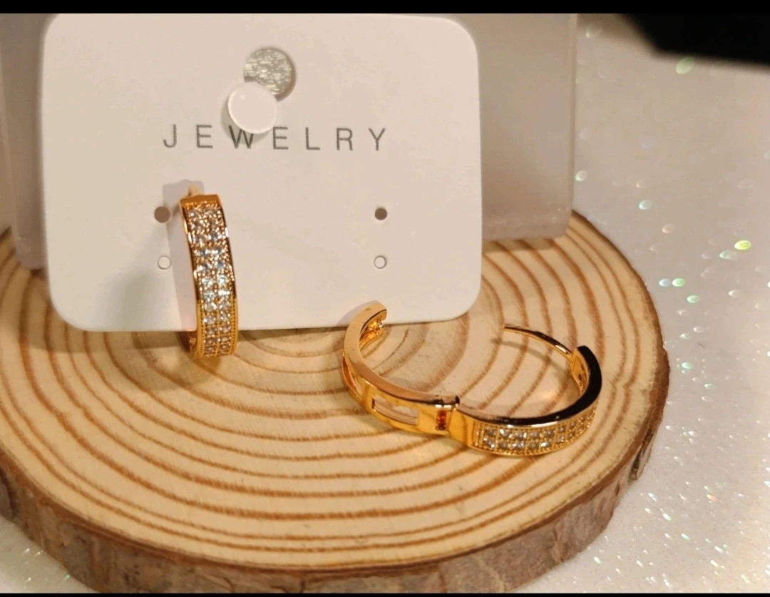 Pendientes oro laminado y circonitas. Jewelry – jewelry 3