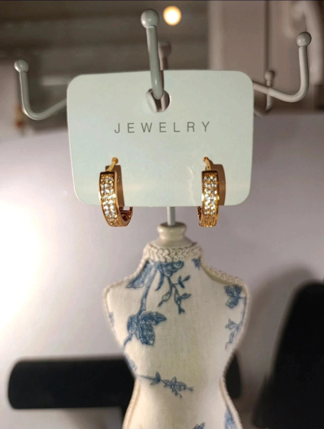 Pendientes oro laminado y circonitas. Jewelry – jewelry