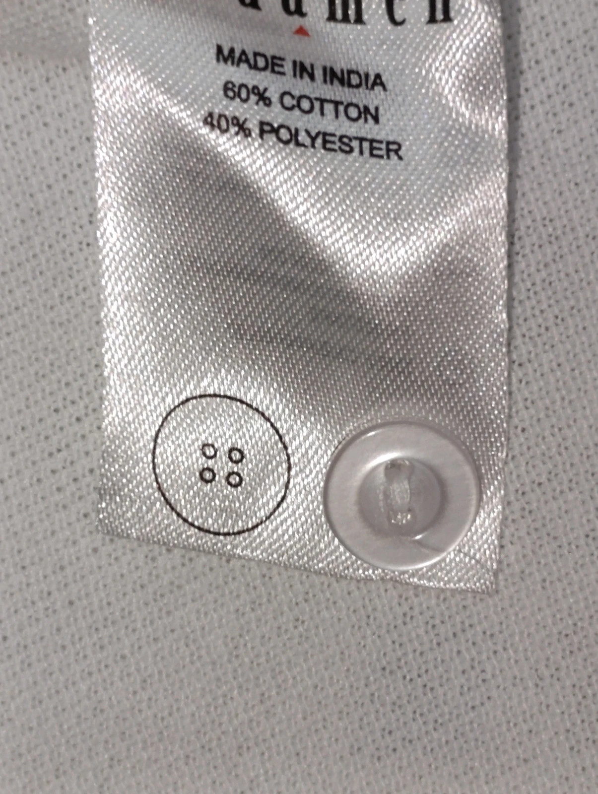 Polo regular Andamen talla L color blanco – andamen – taille L 4