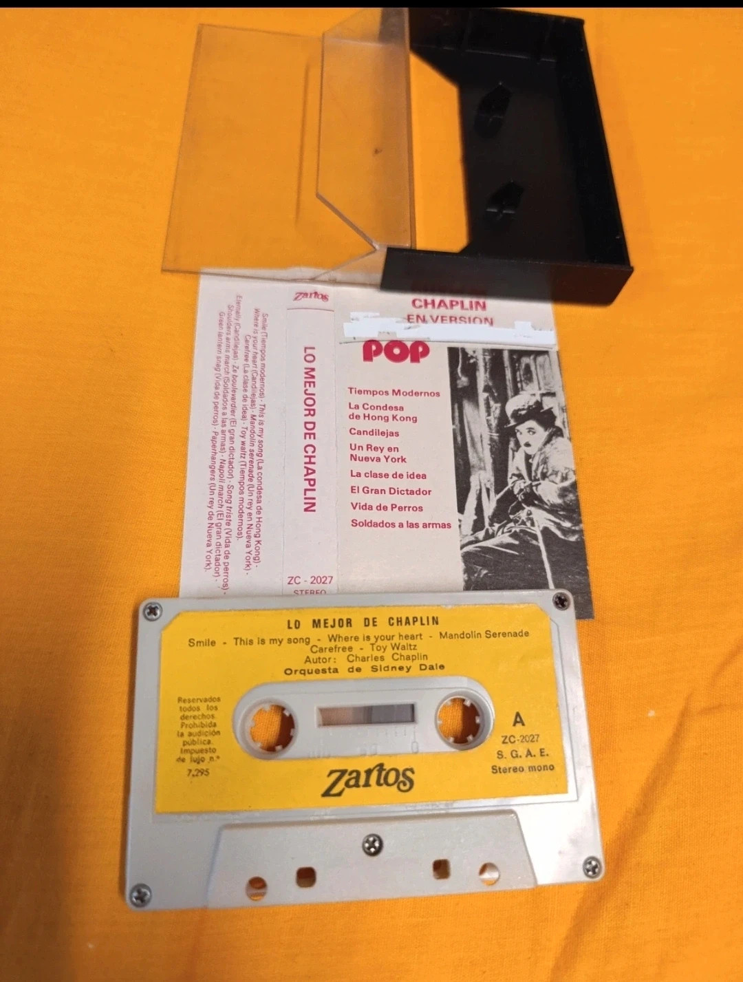 Cassette Lo Mejor de Chaplin. Version Pop 2