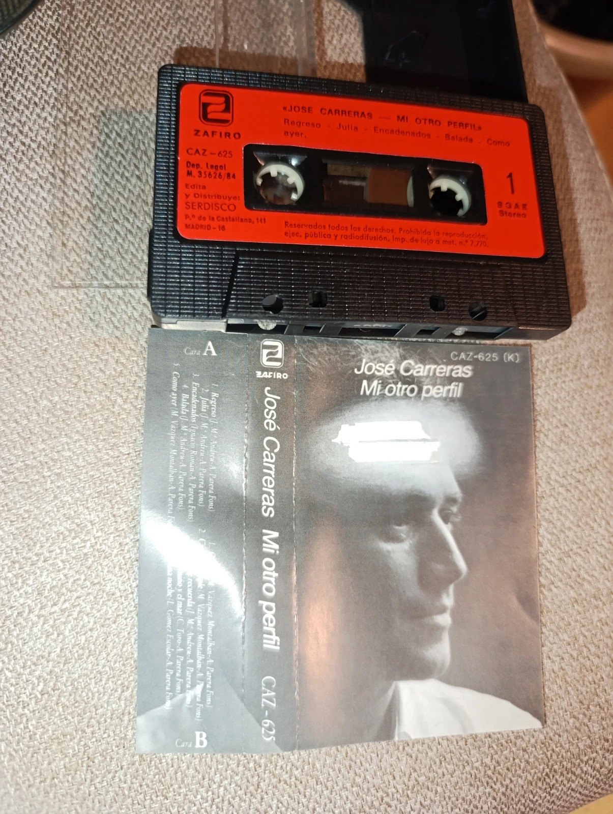 Cassette José Carreras "Mi otro perfil", 1984 – Jose Carreras 2