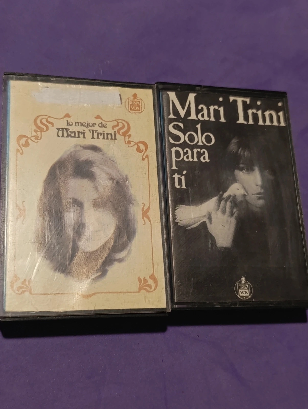 Lote Retro 2 Cassettes Mari Trini, 1976/1978